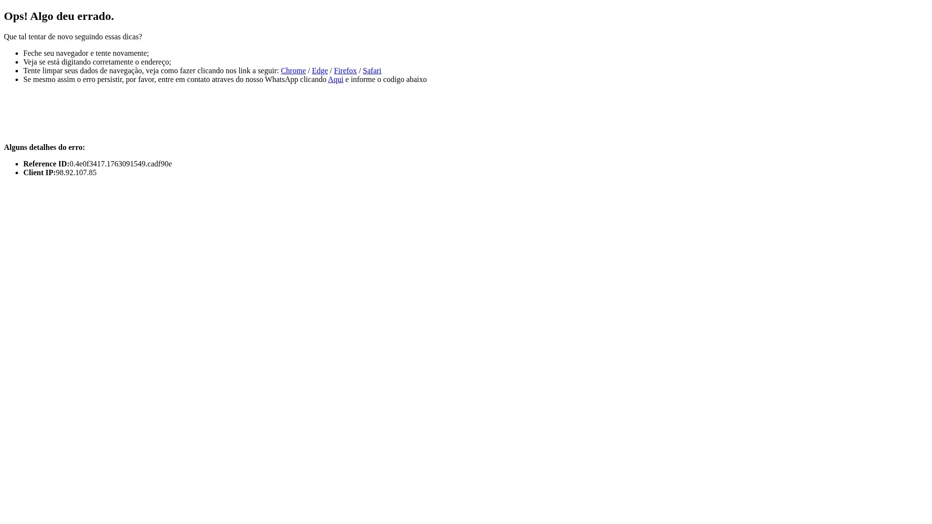 Screenshot of casasbahia.com.br