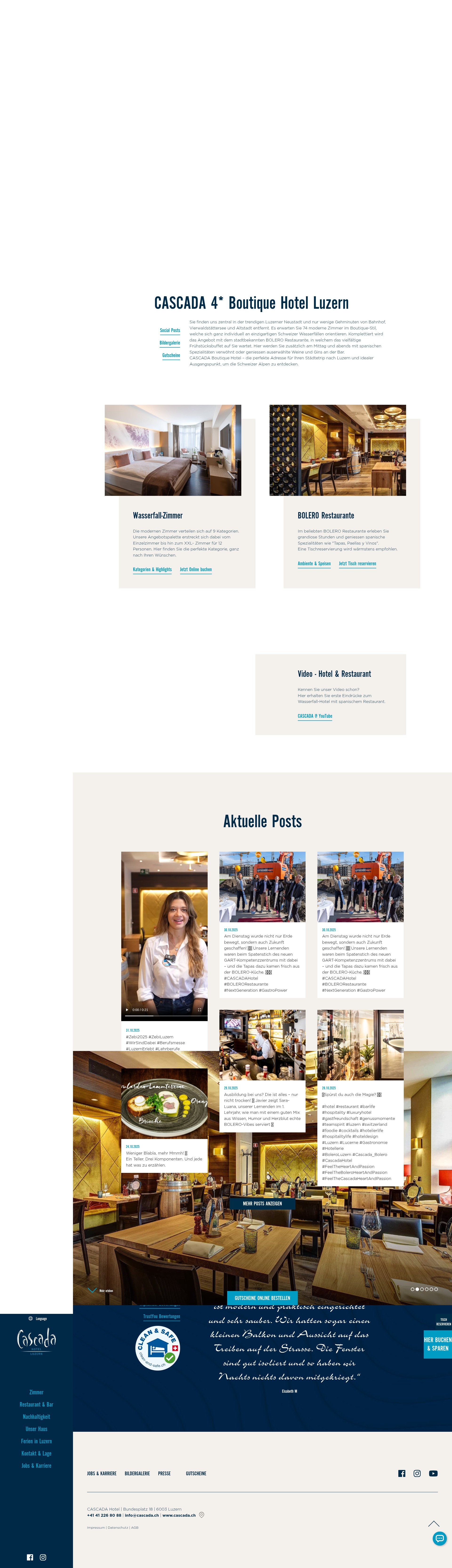 Screenshot of cascada.ch