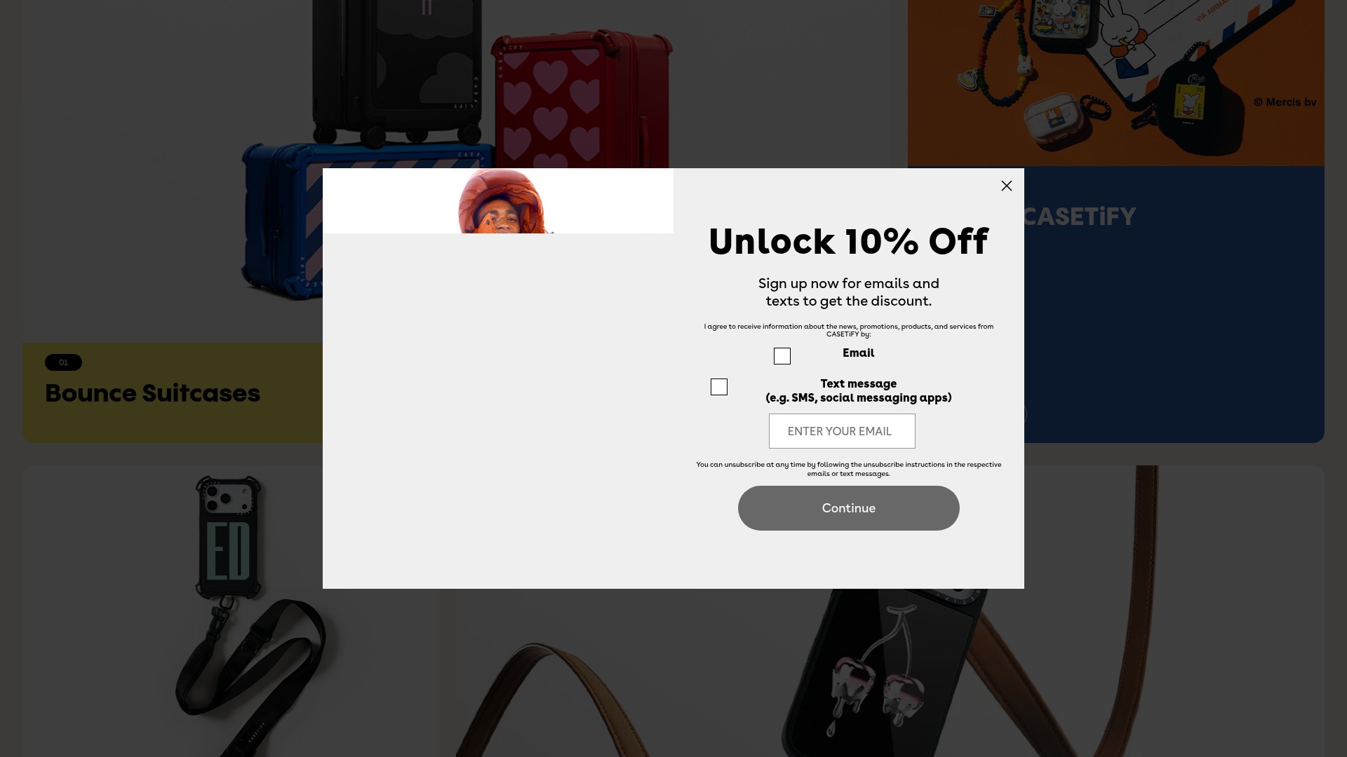 Screenshot of casetify.com