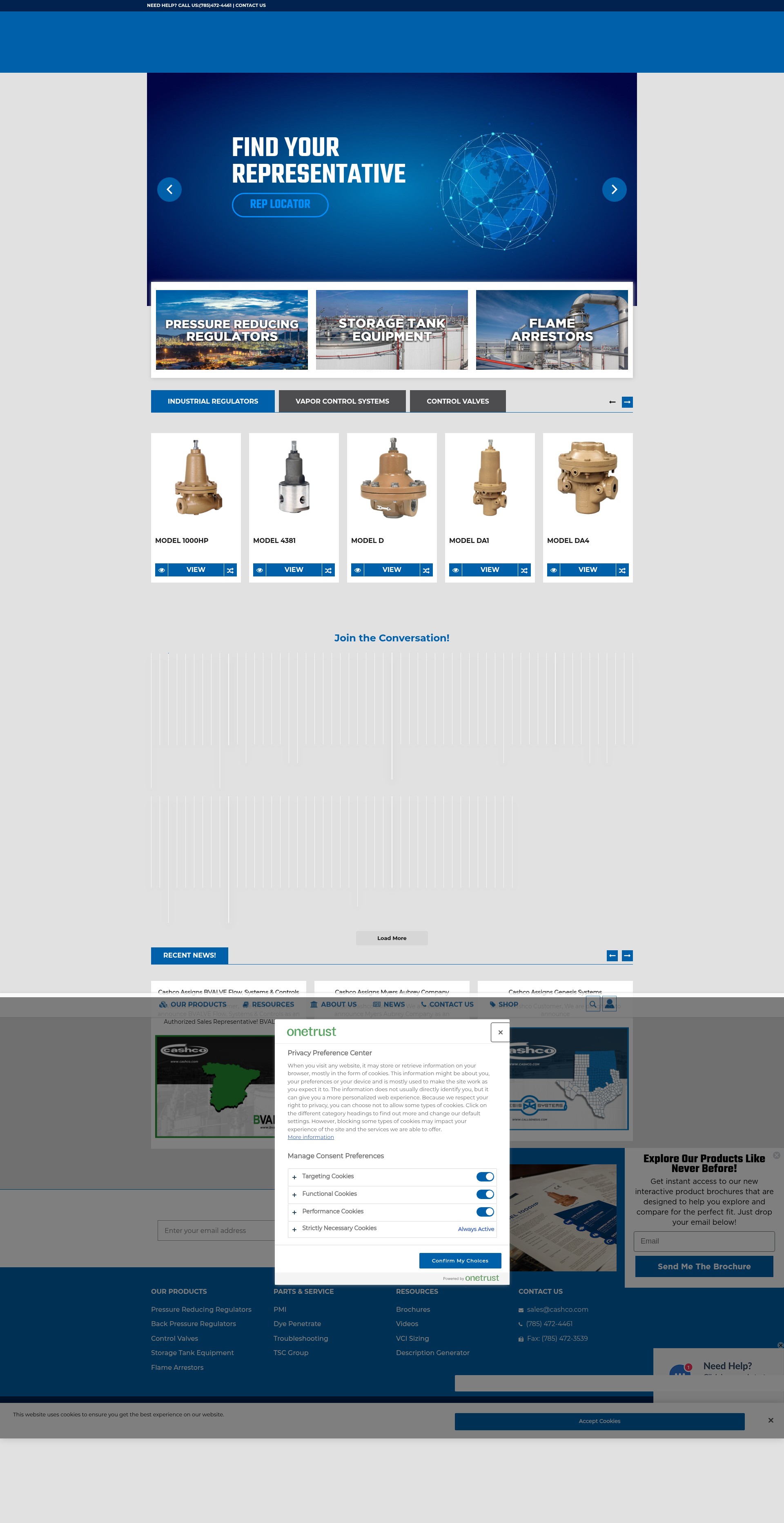 Screenshot of cashco.com