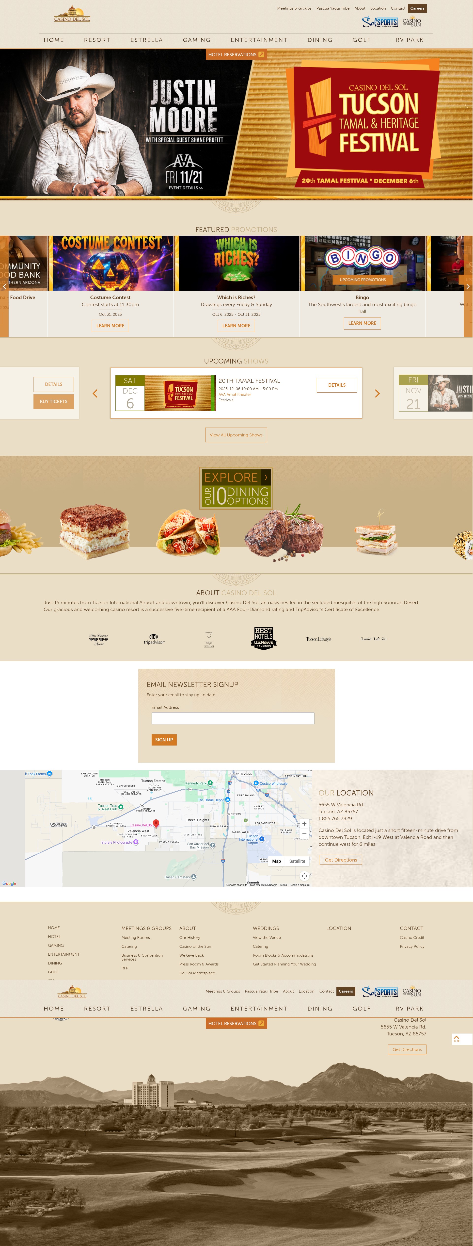 Screenshot of casinodelsol.com