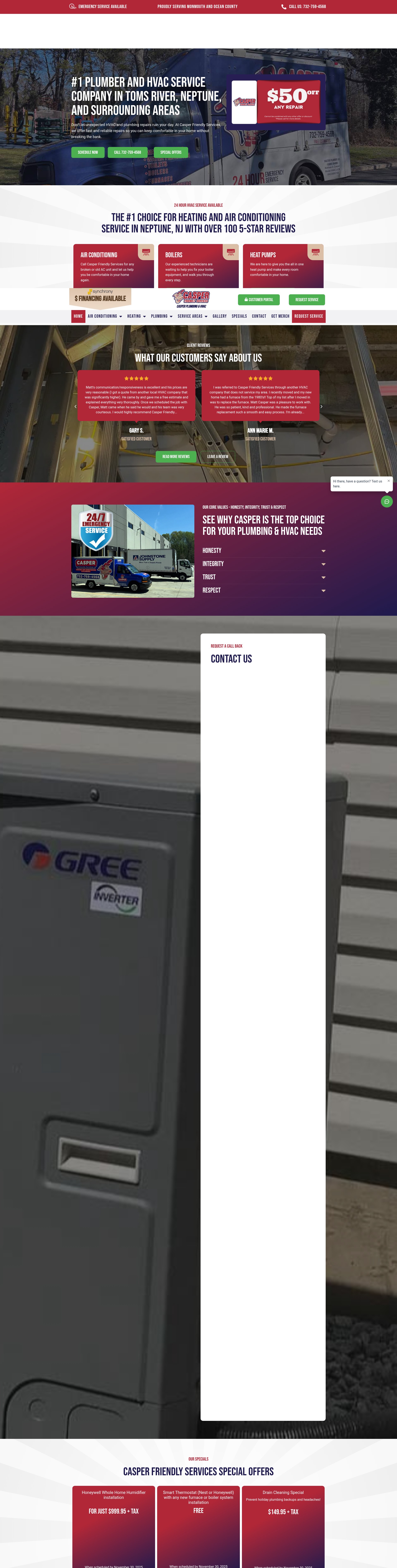 Screenshot of casperfriendlyservices.com