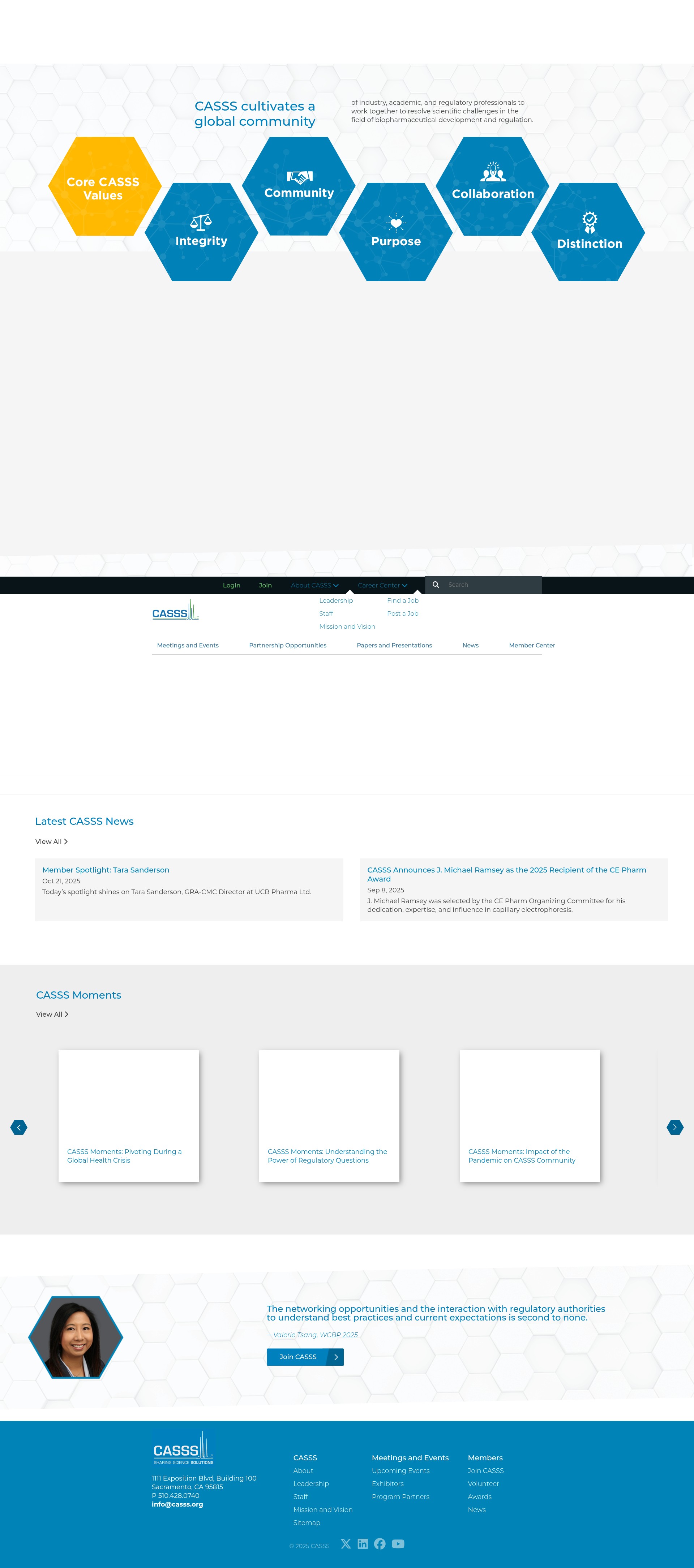 Screenshot of casss.org