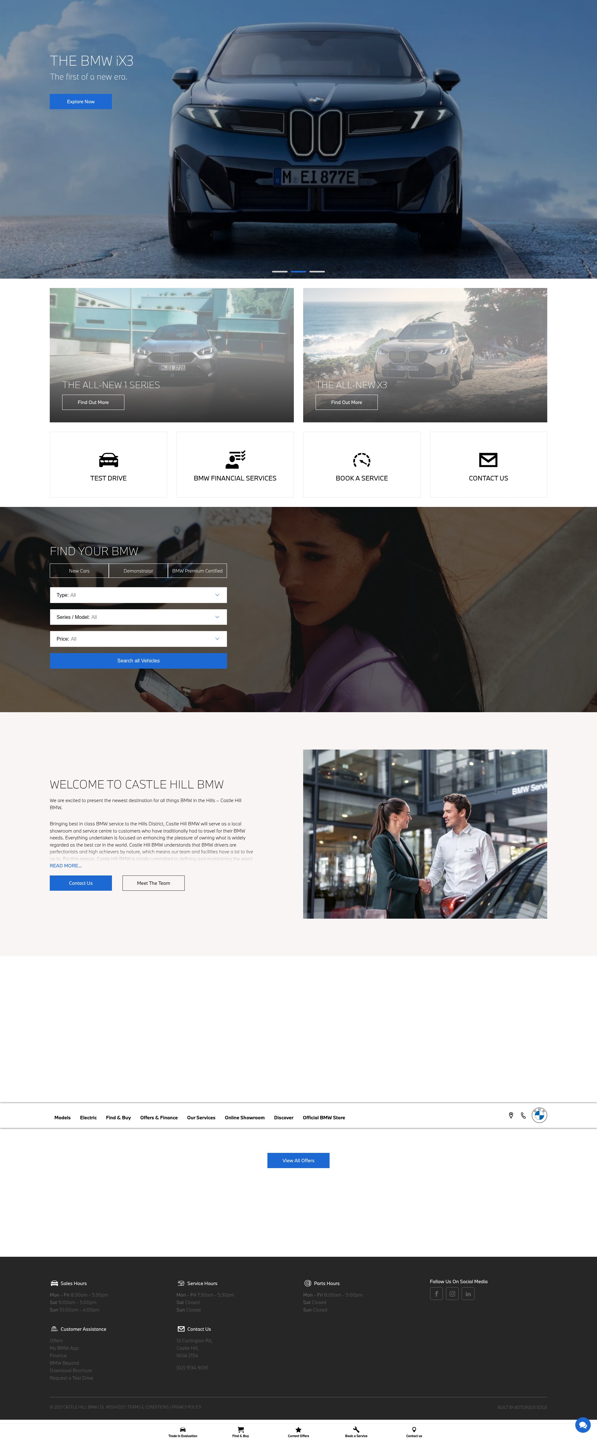 Screenshot of castlehillbmw.com.au