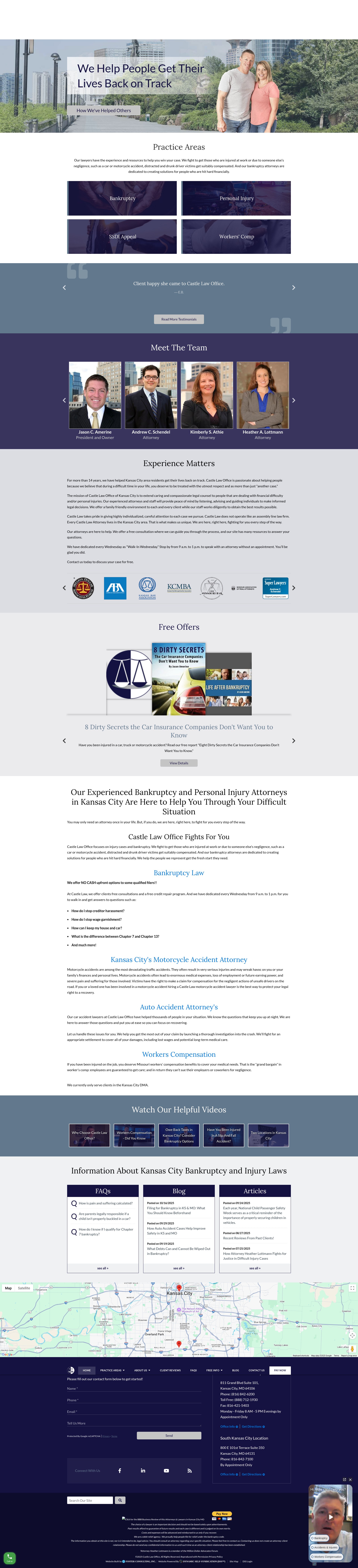 Screenshot of castlelaw-kc.com
