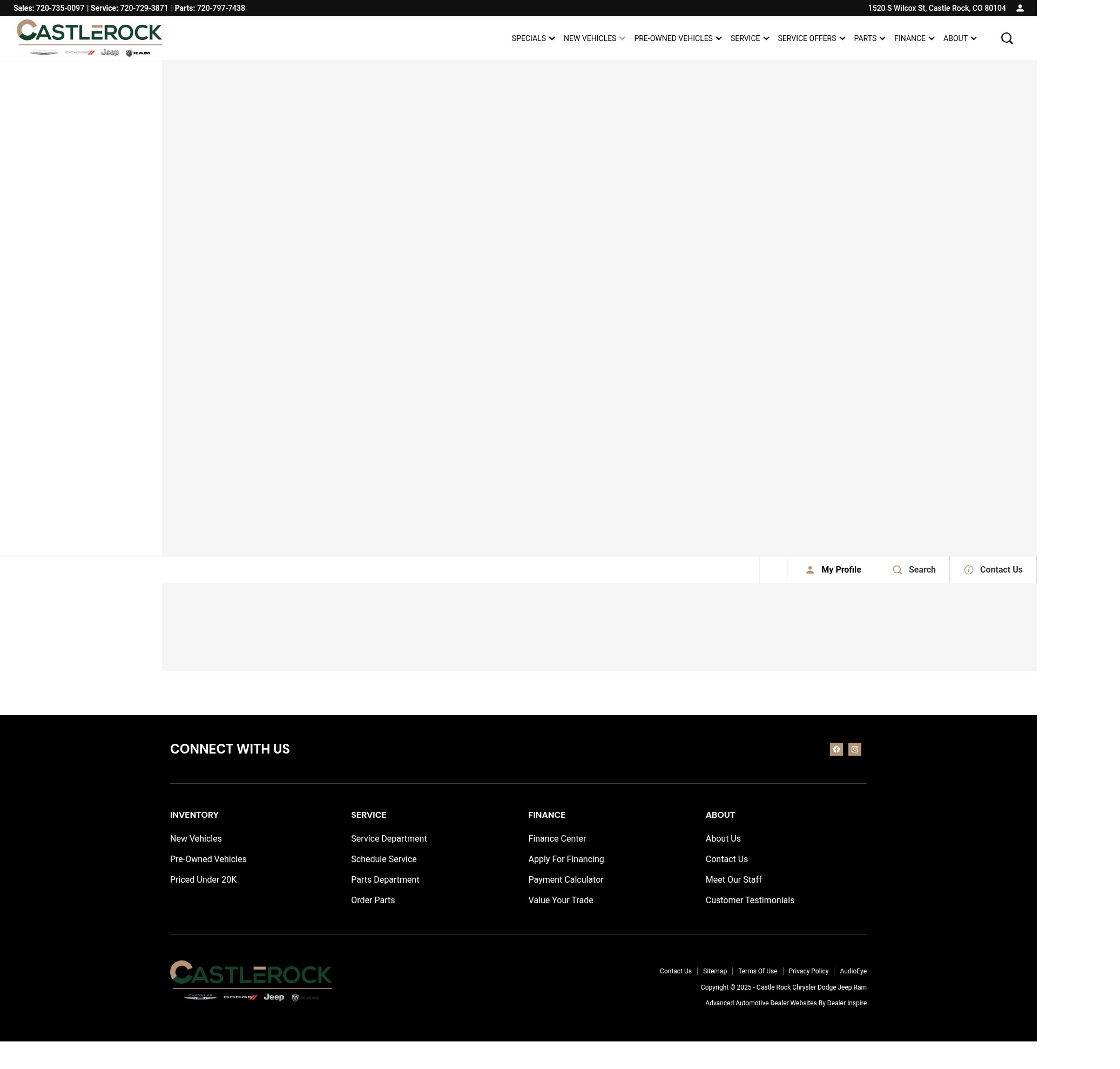 Screenshot of castlerockcdjr.com