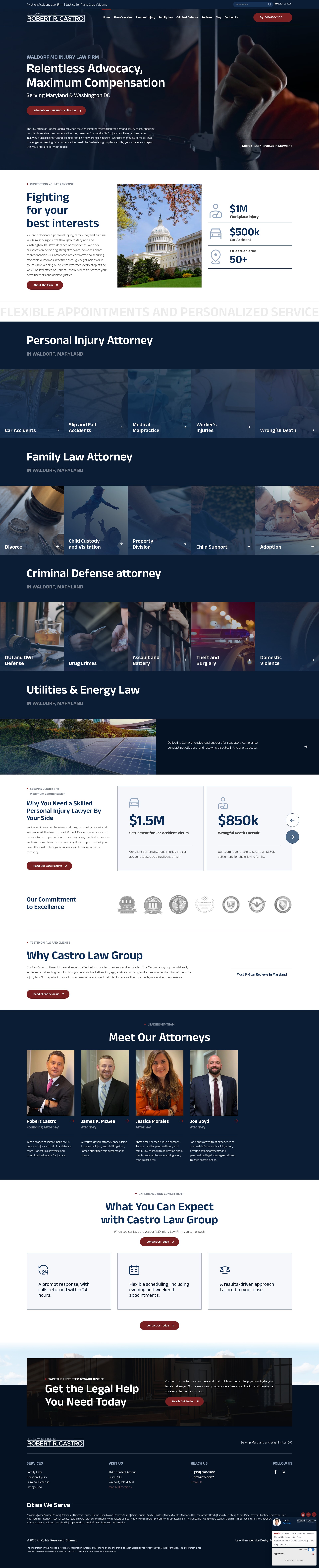 Screenshot of castrolawgroup.com