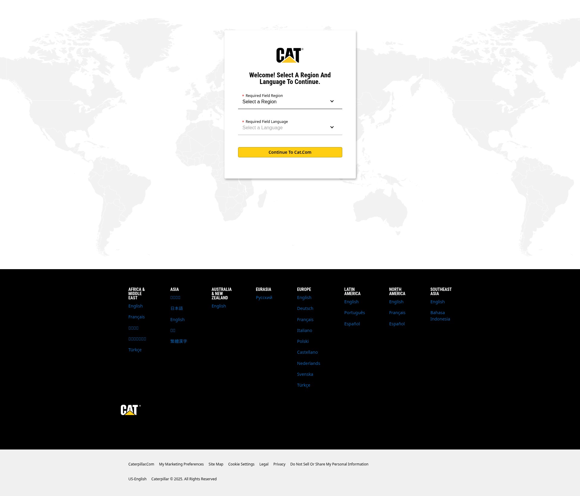 Screenshot of cat.com
