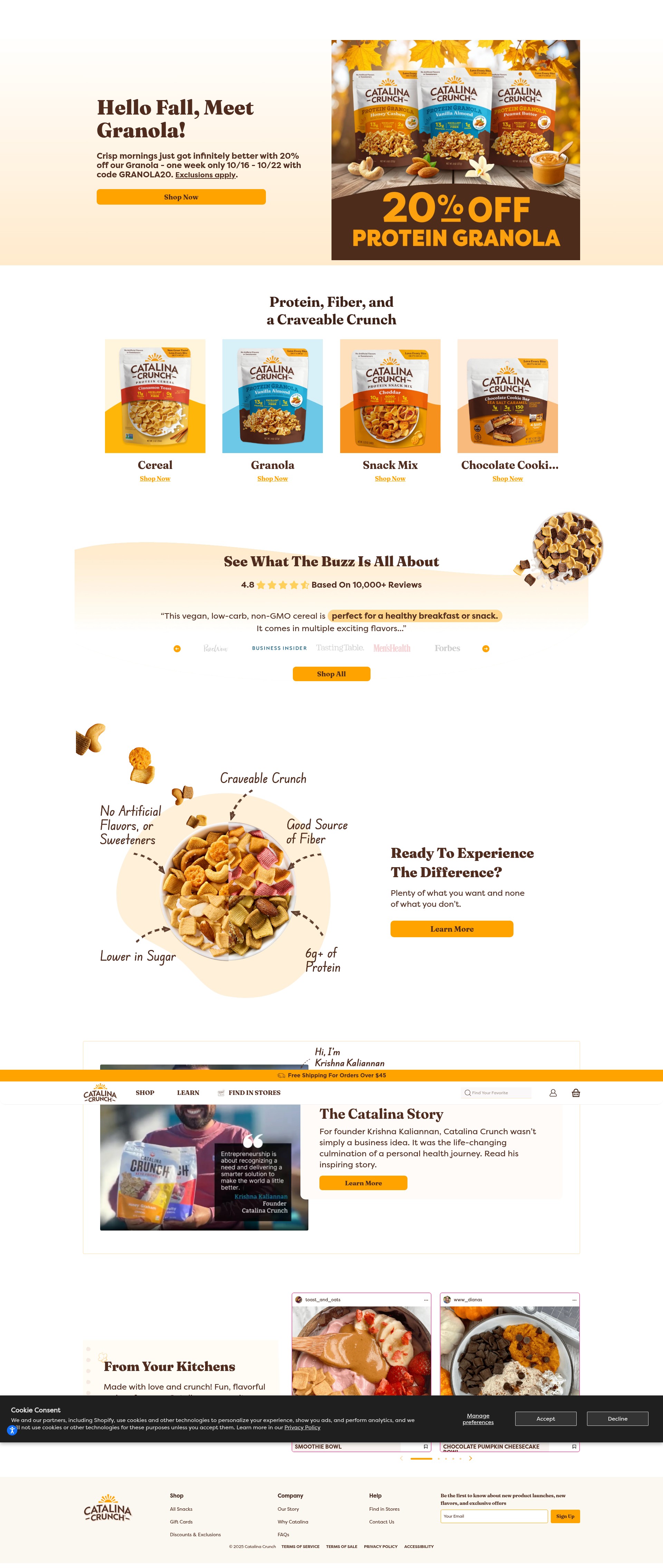 Screenshot of catalinacrunch.com