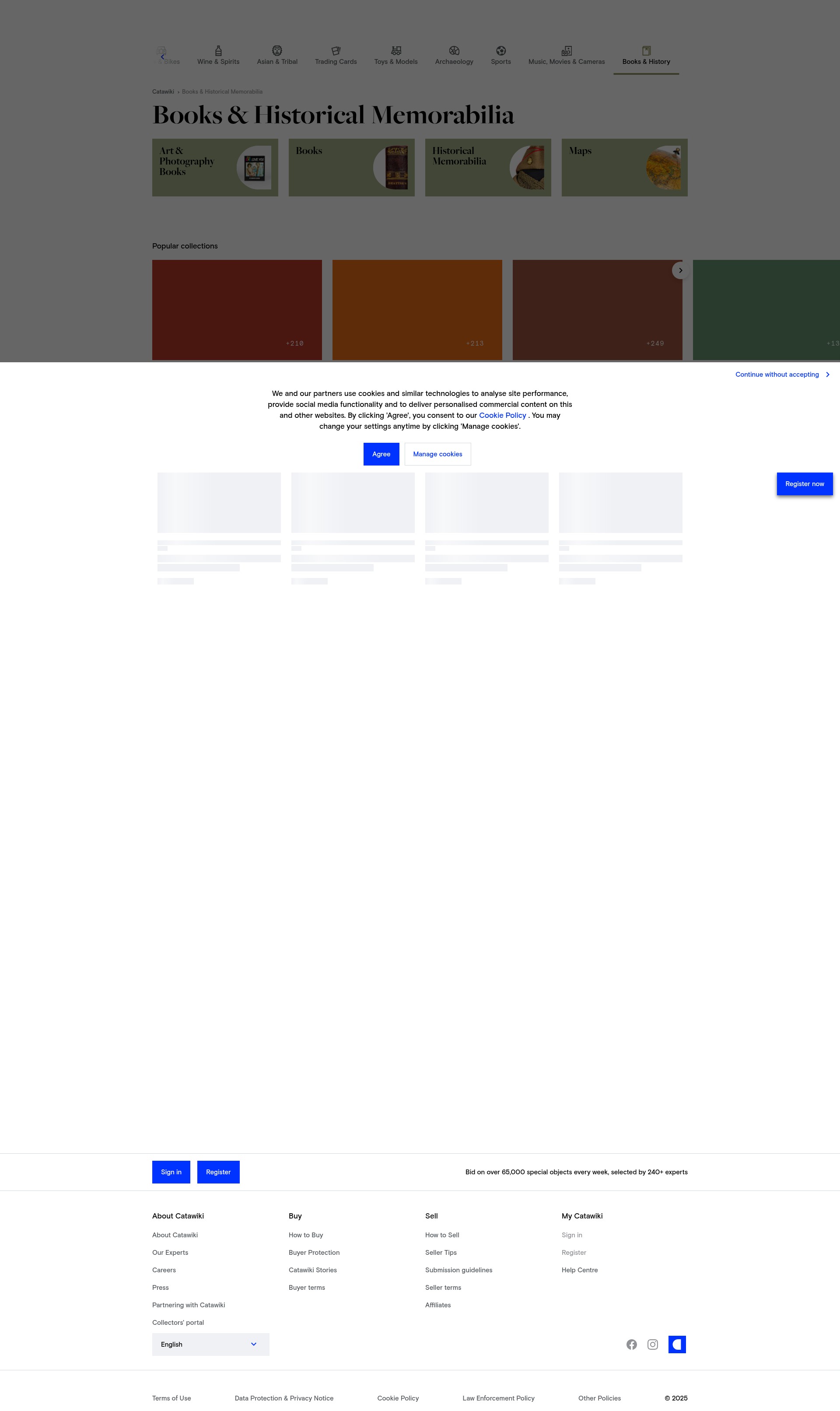 Screenshot of catawiki.com