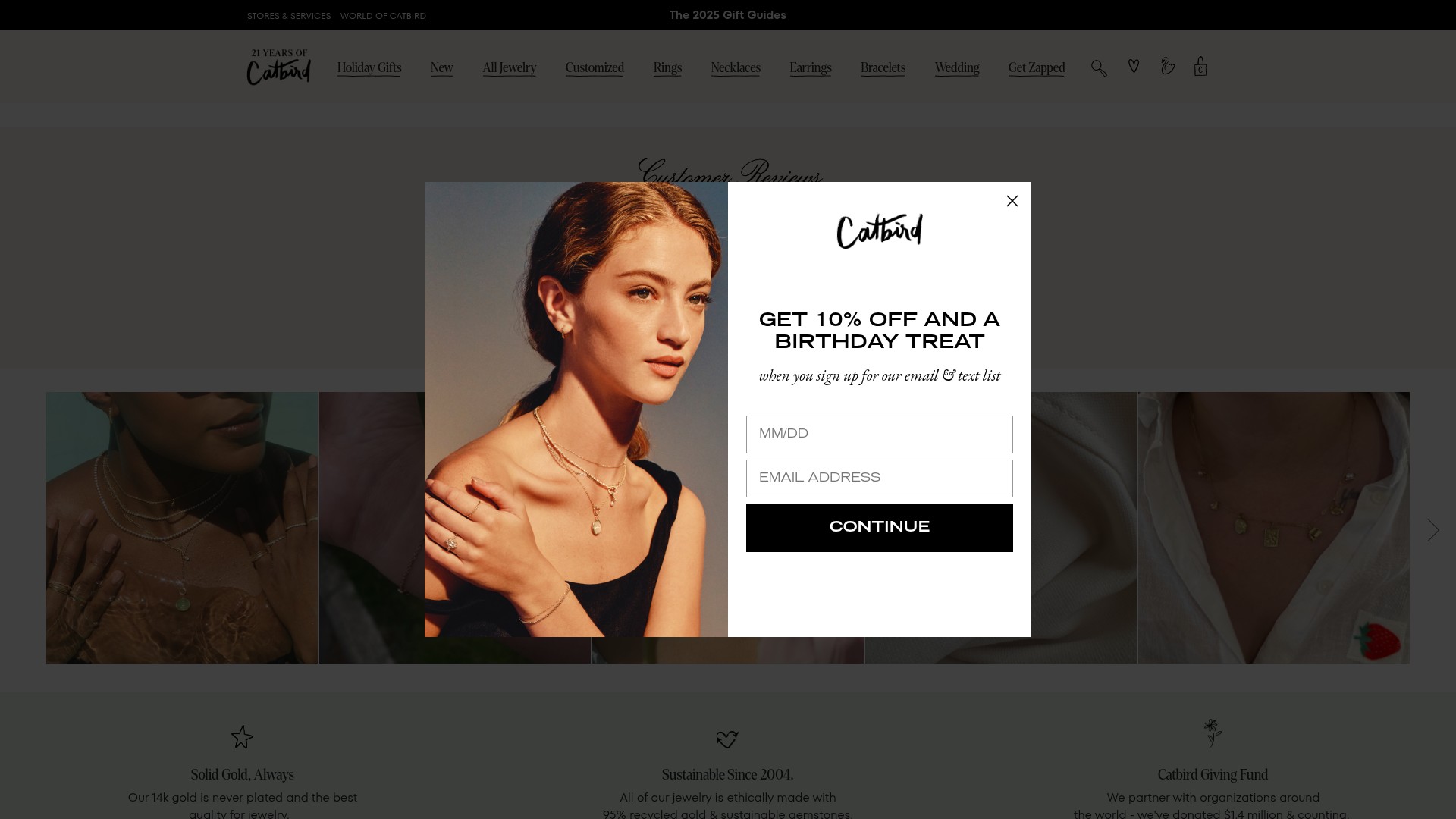 Screenshot of catbirdnyc.com
