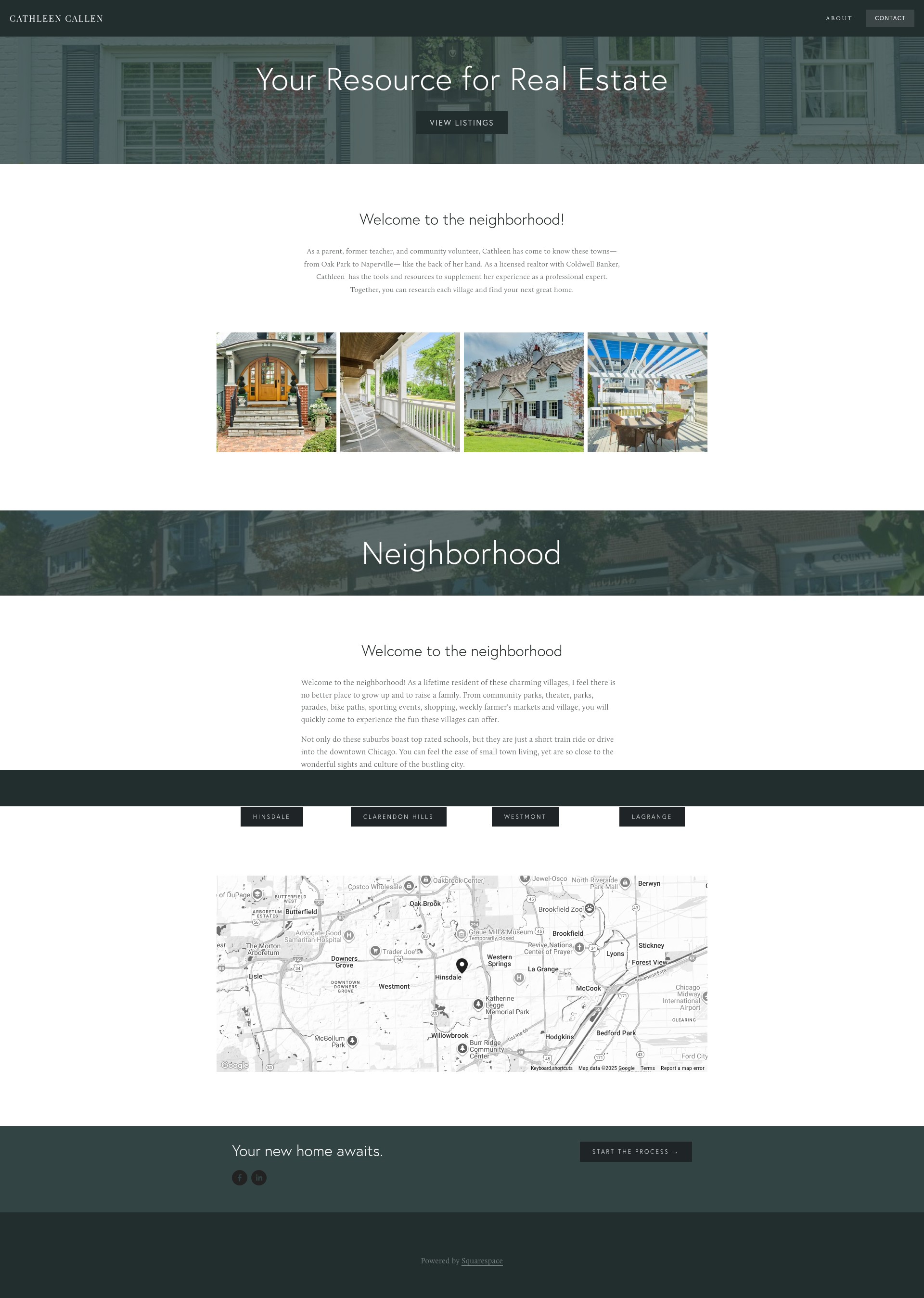 Screenshot of cathleencallen.com