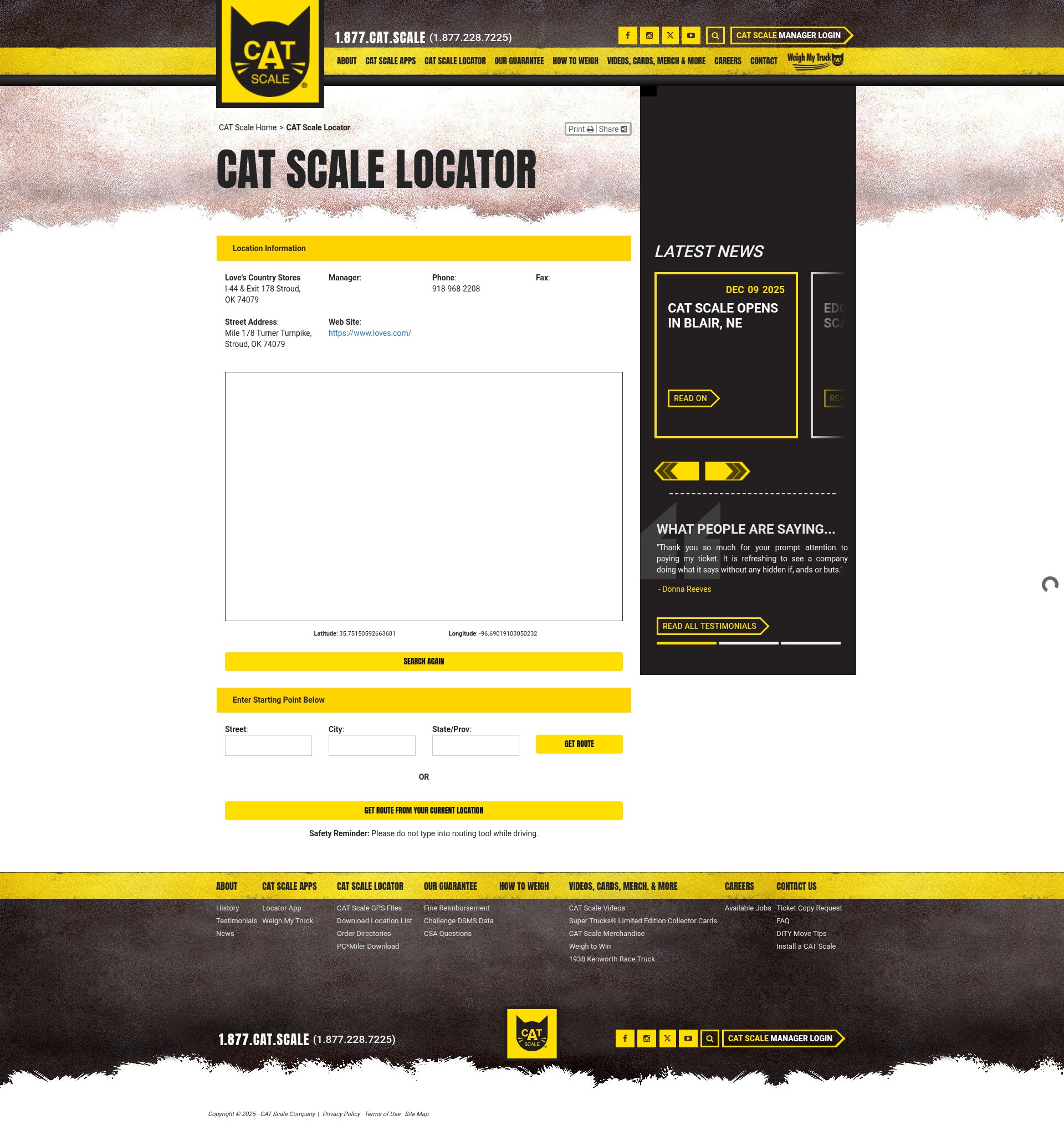Screenshot of catscale.com