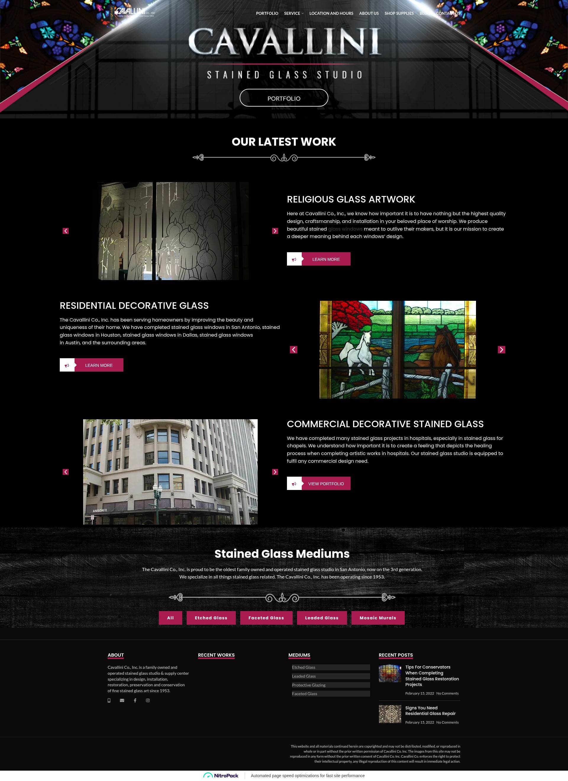 Screenshot of cavallinistudios.com