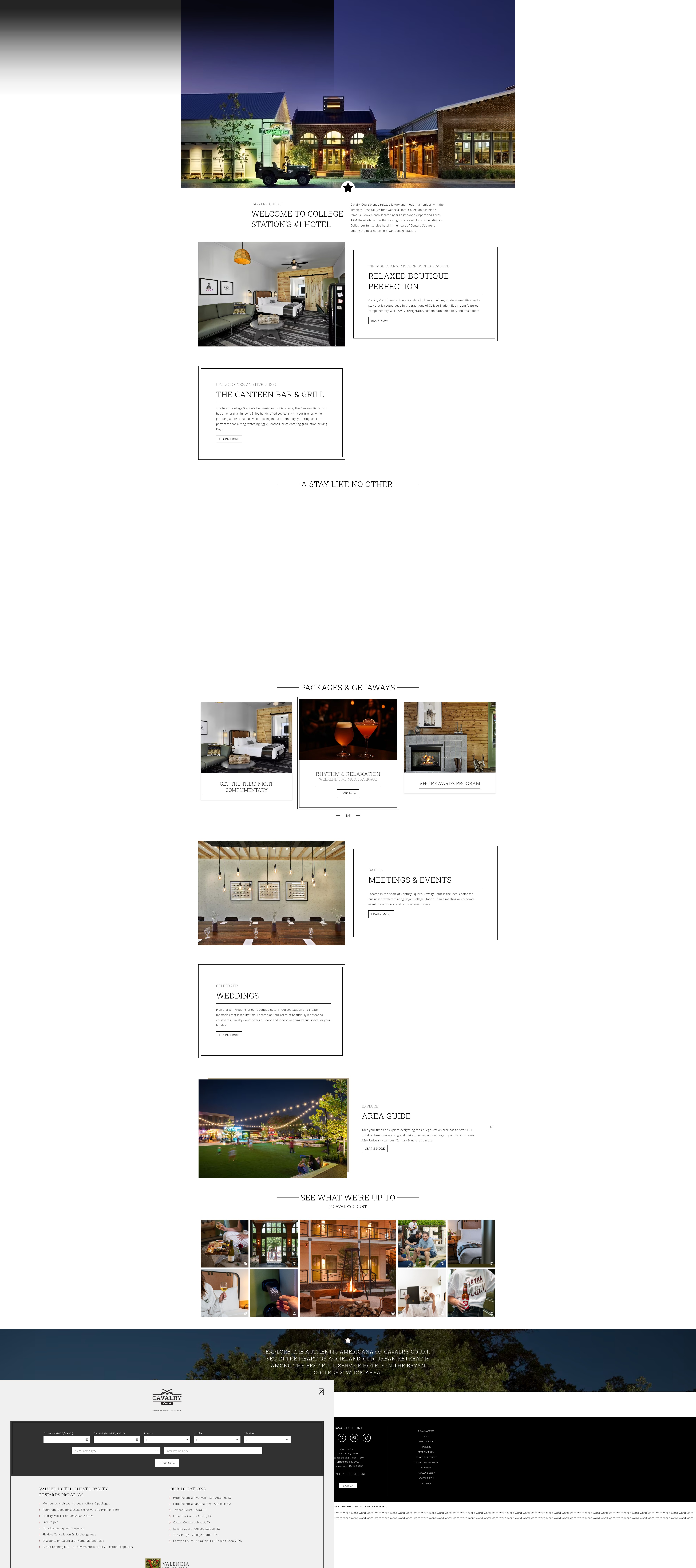 Screenshot of cavalrycourt.com