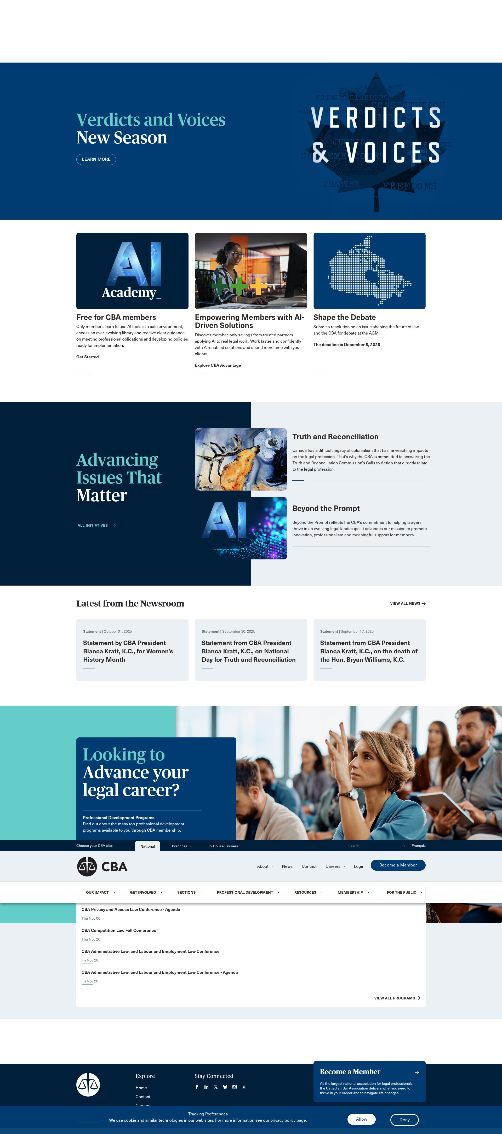 Screenshot of cba.org