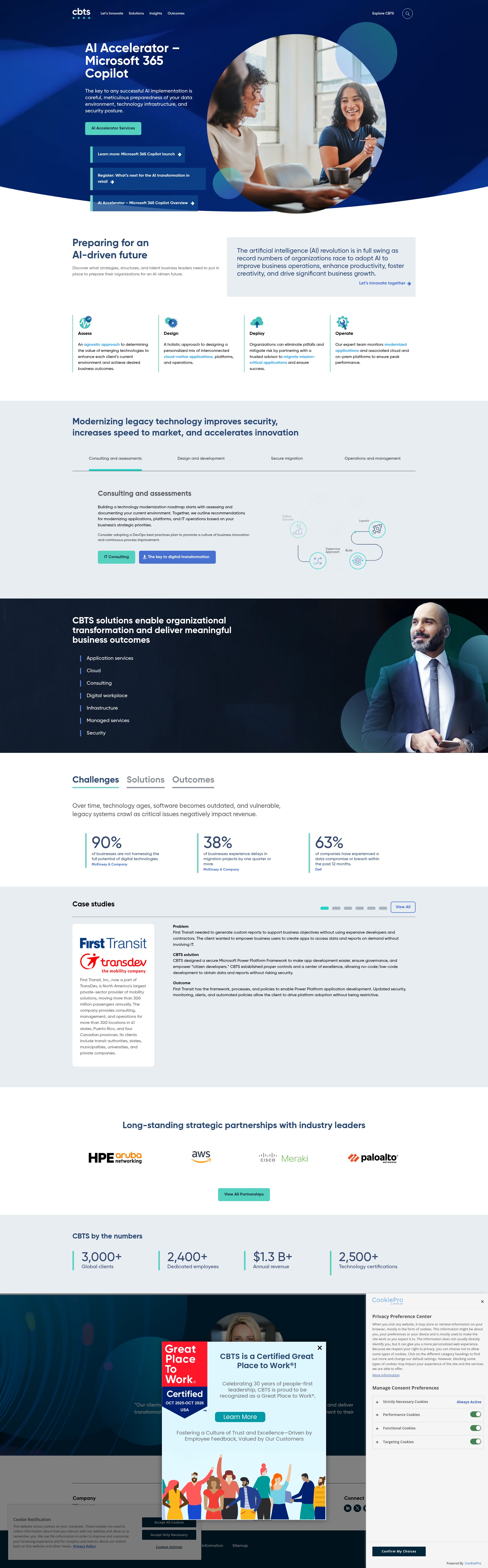 Screenshot of cbts.com