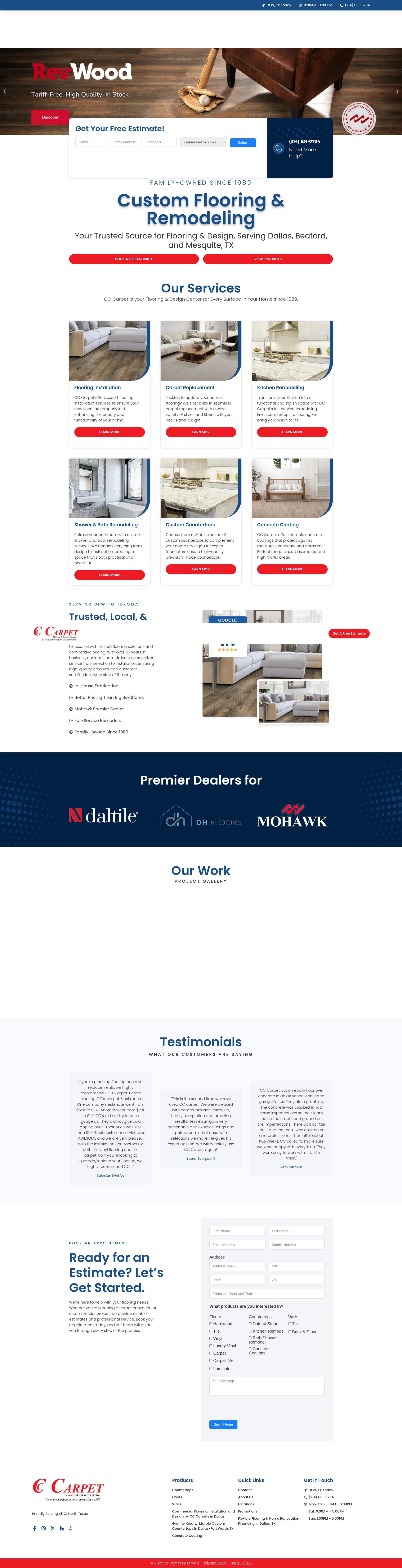 Screenshot of cccarpet.com