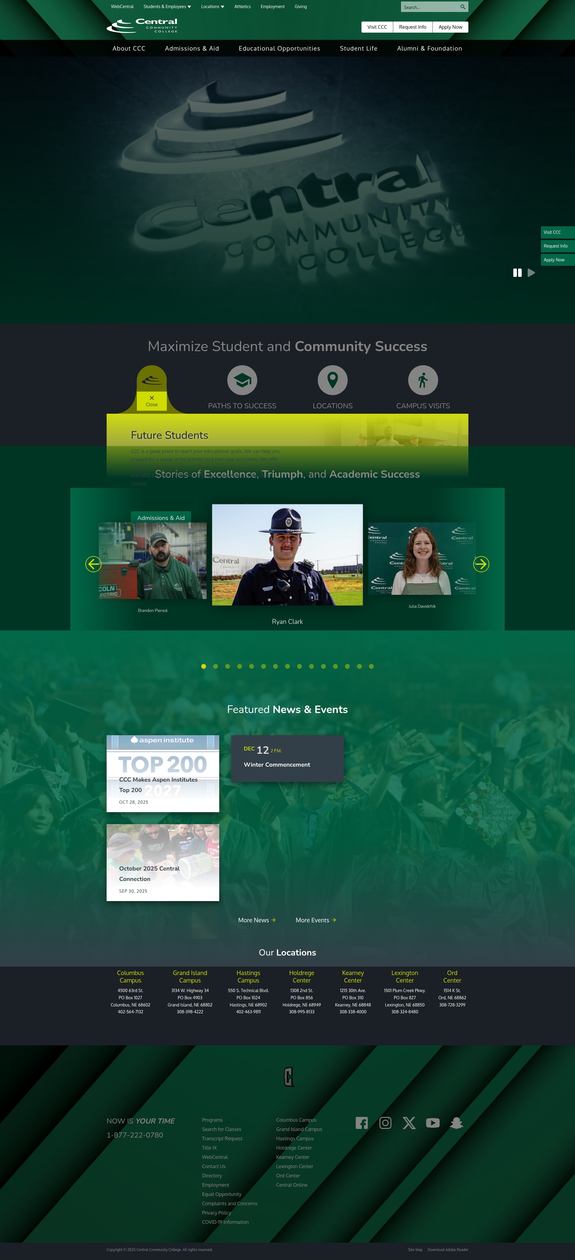 Screenshot of cccneb.edu