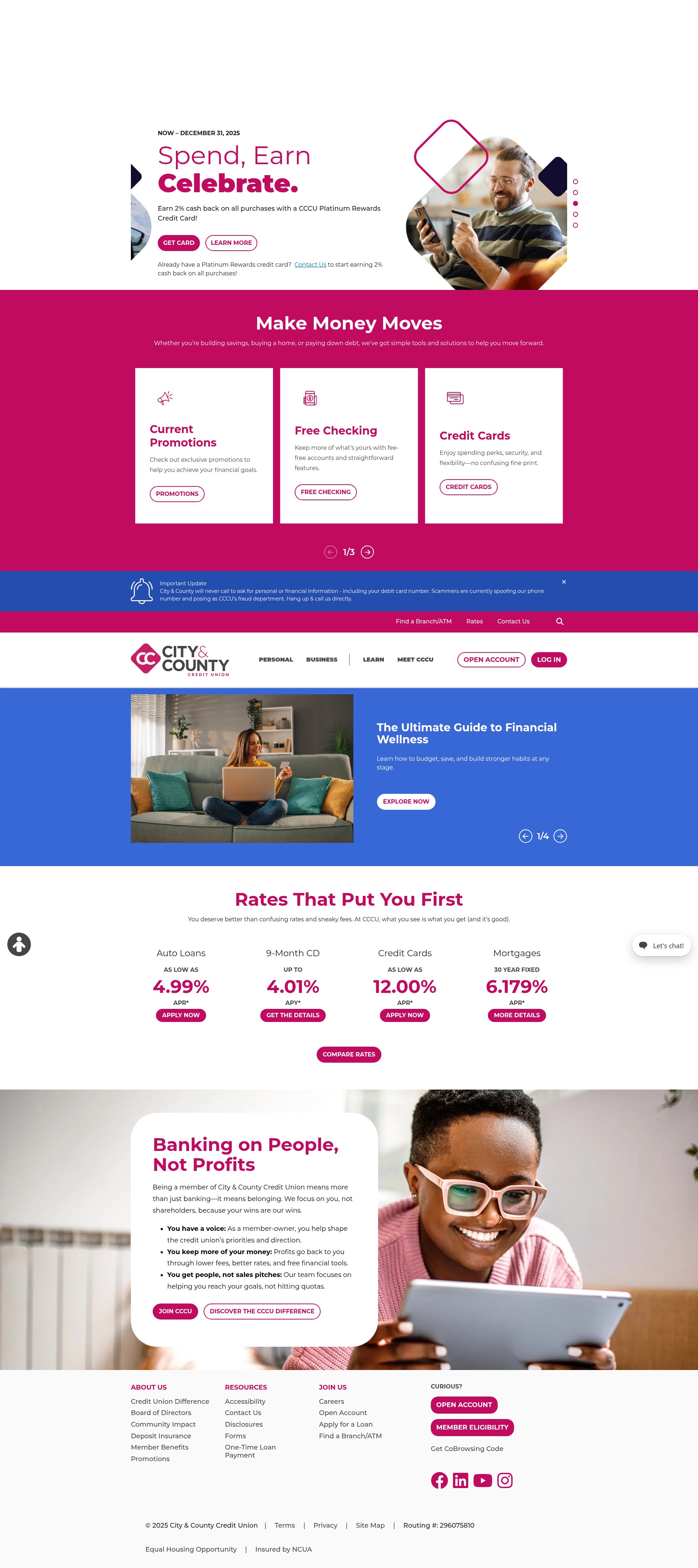 Screenshot of cccu.com