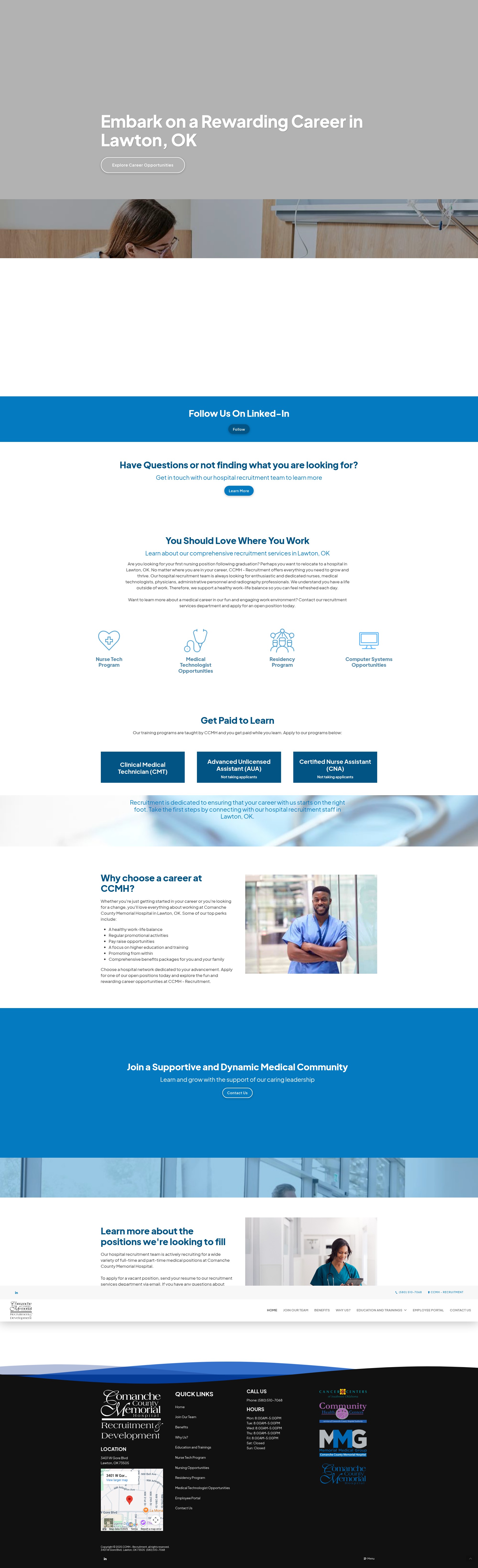 Screenshot of ccmhrecruitment.com