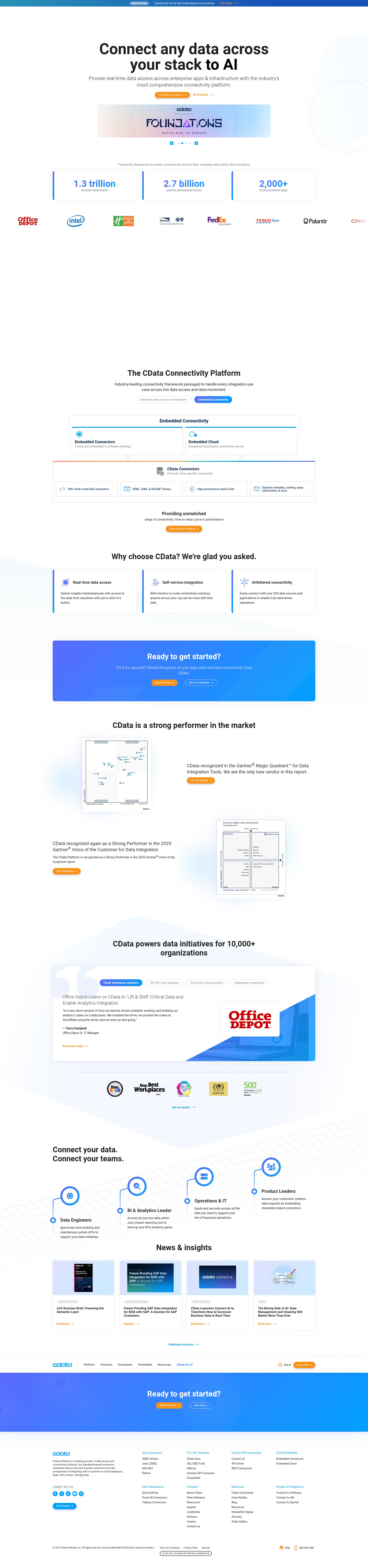 Screenshot of cdata.com
