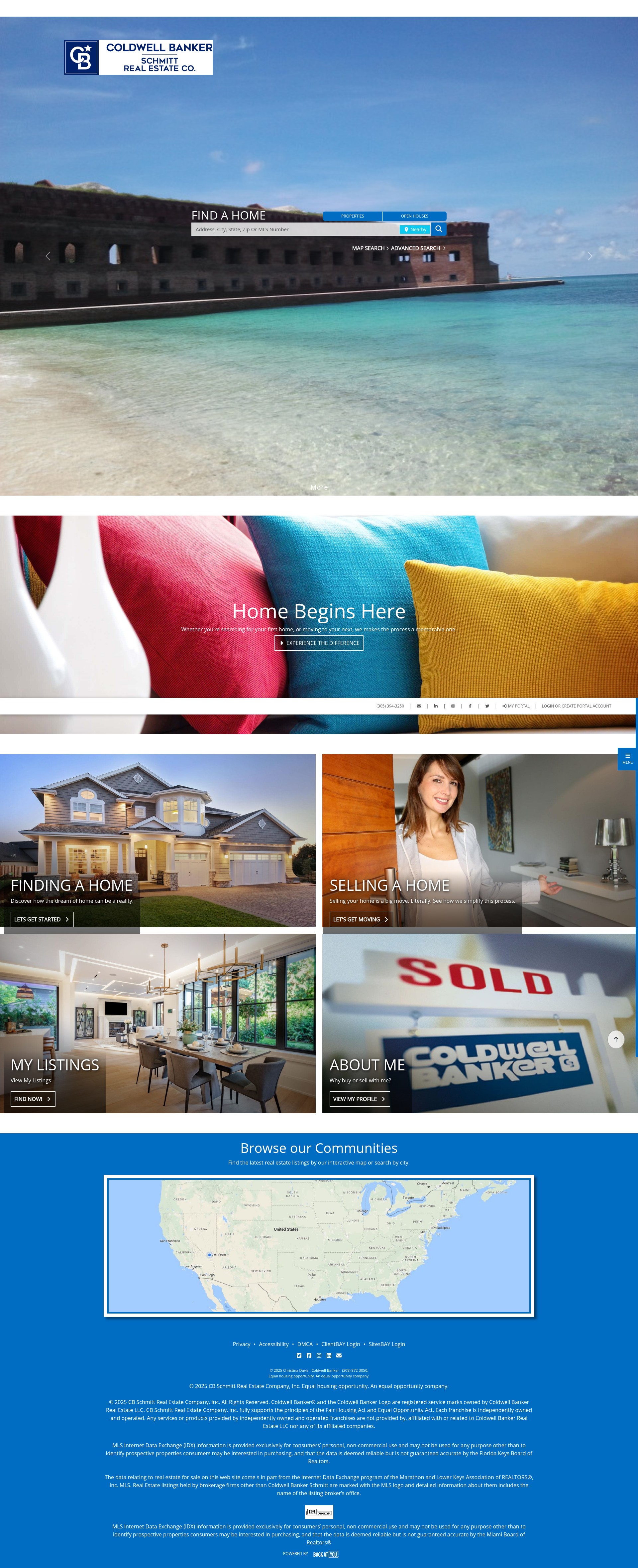 Screenshot of cdavis.realestatefloridakeys.com