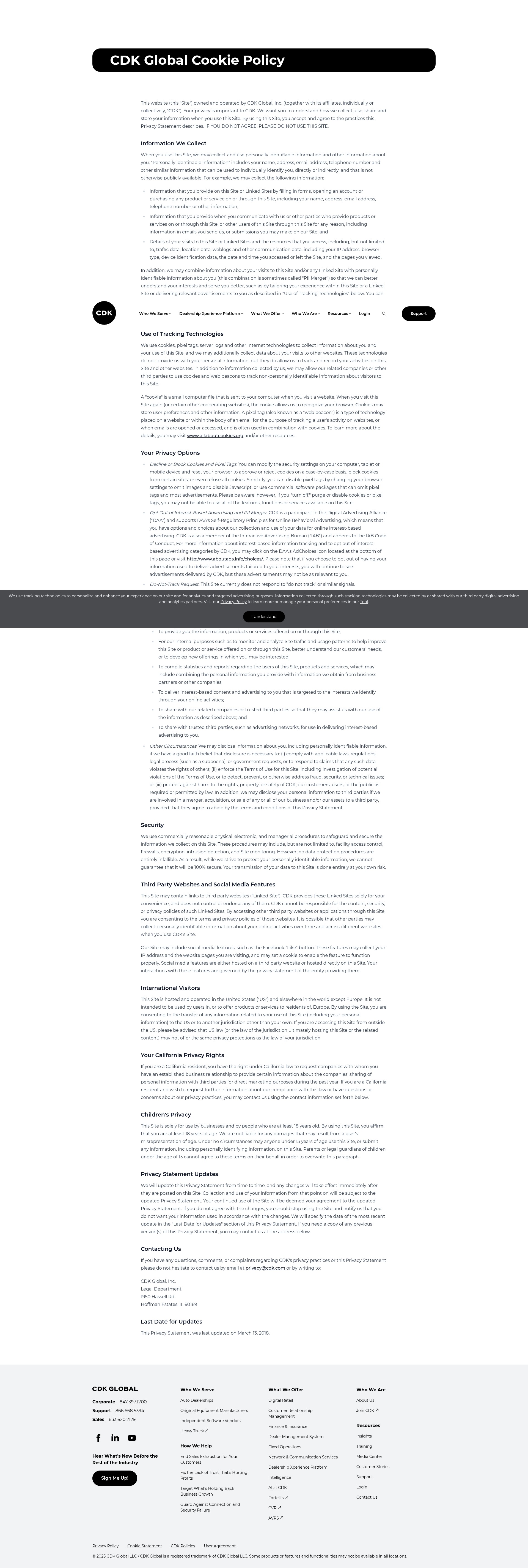 Screenshot of cdkglobal.com