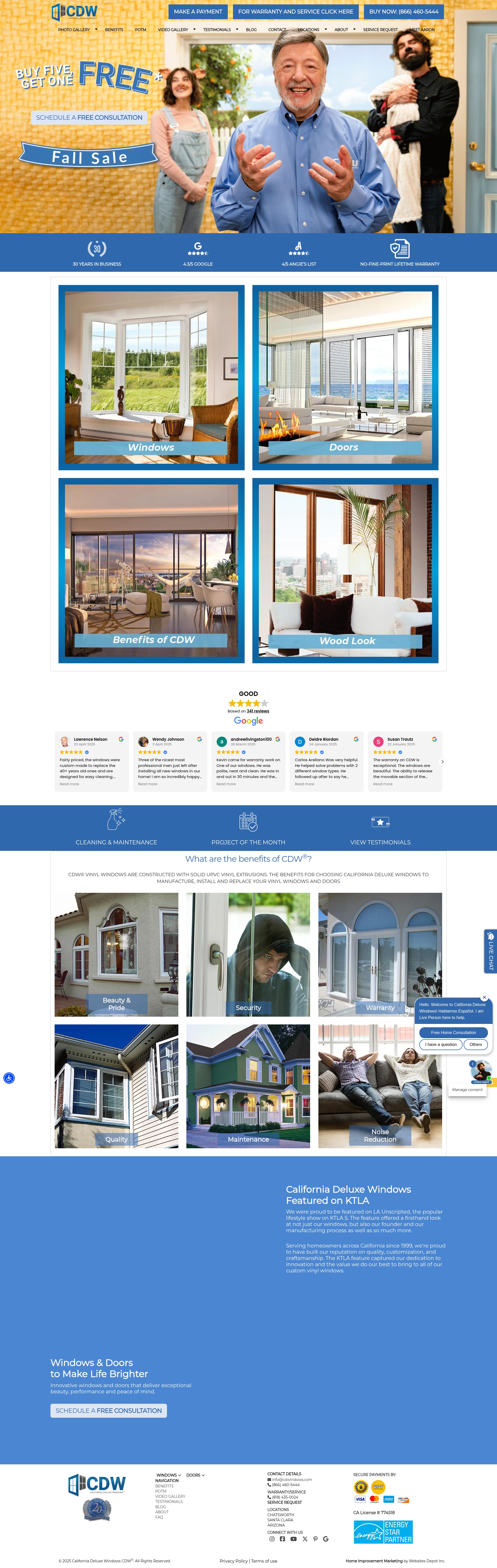 Screenshot of cdwindows.com