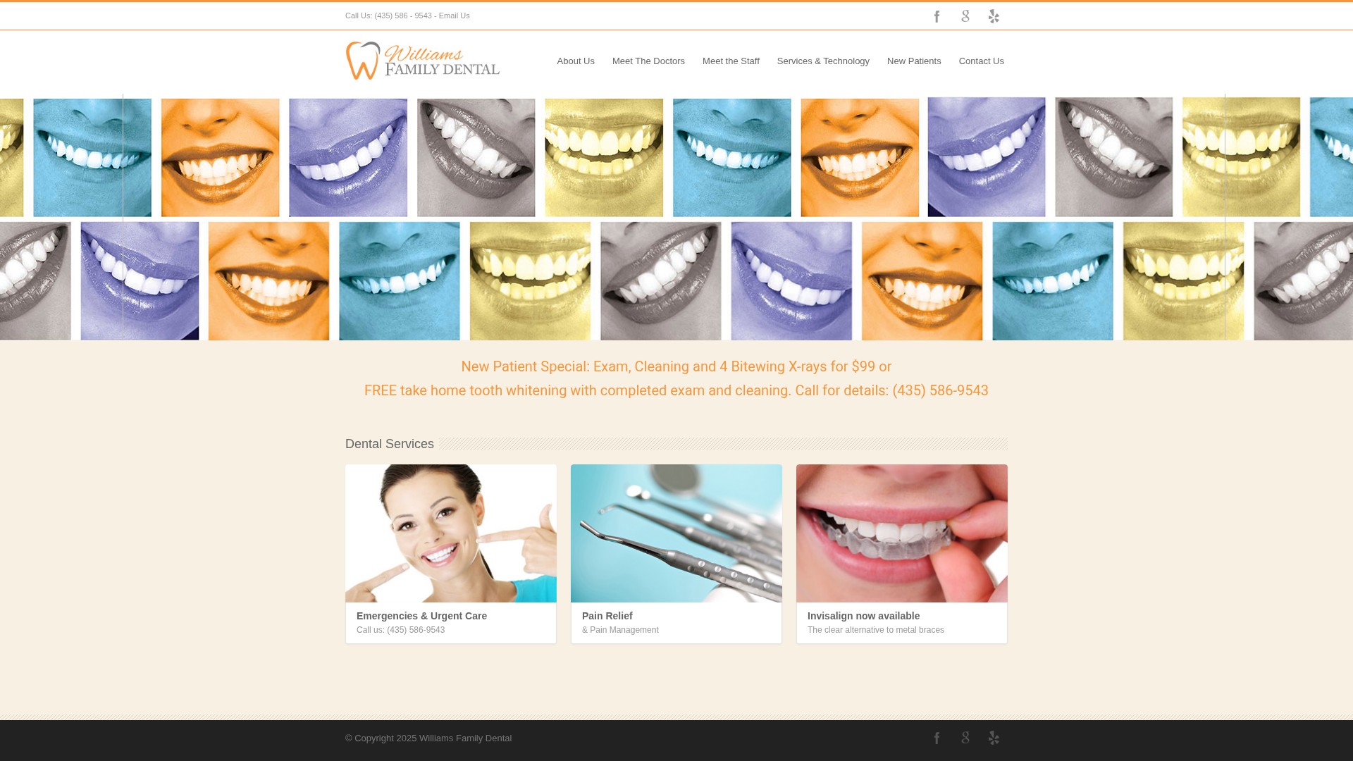 Screenshot of cedardentist.com