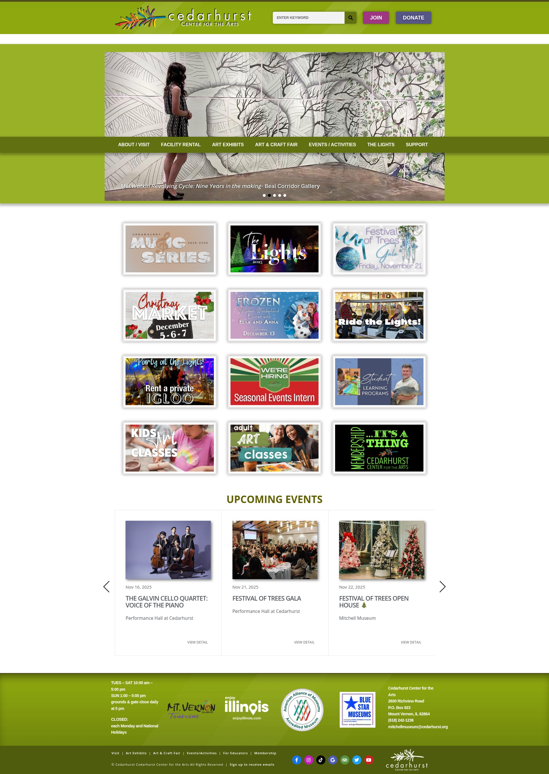 Screenshot of cedarhurst.org