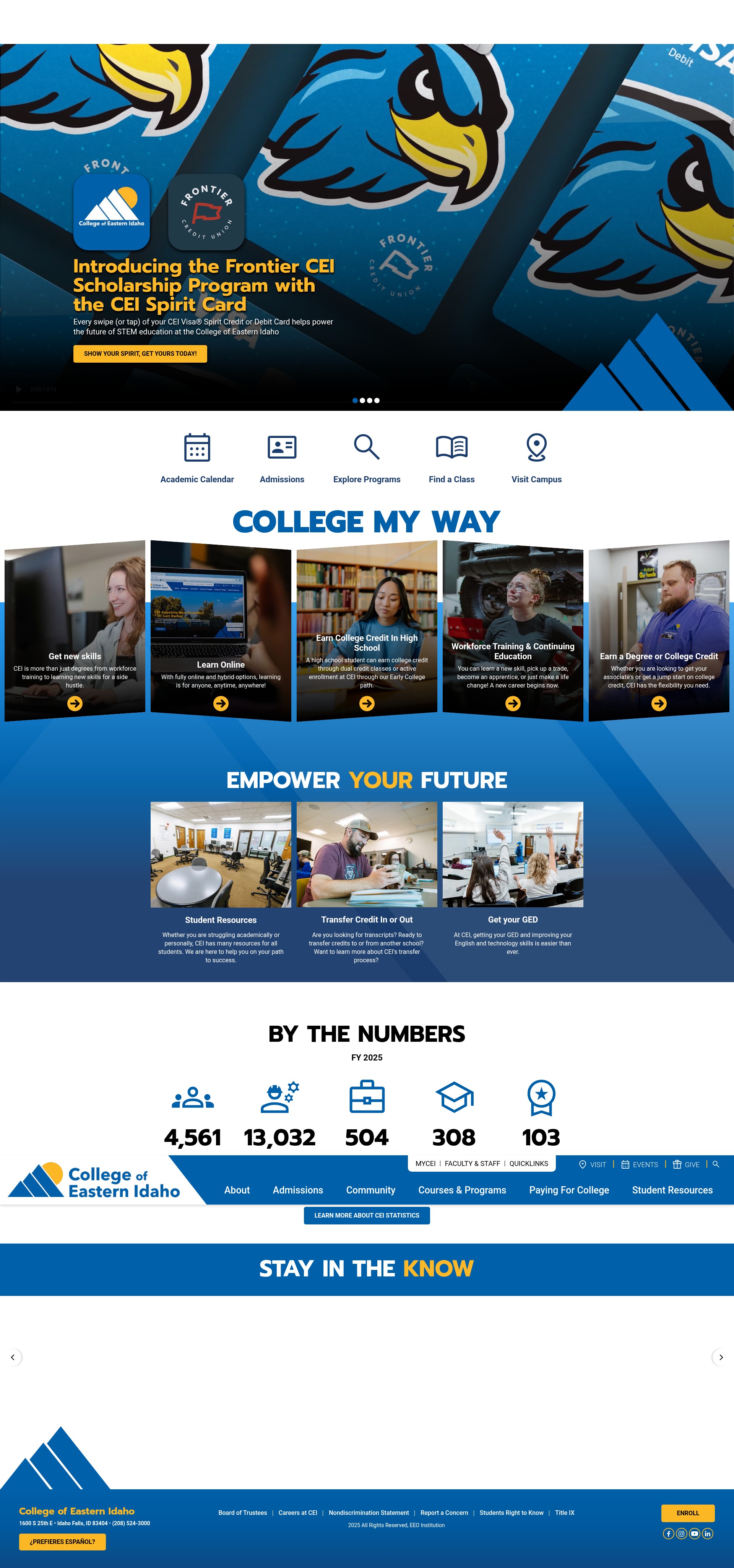 Screenshot of cei.edu