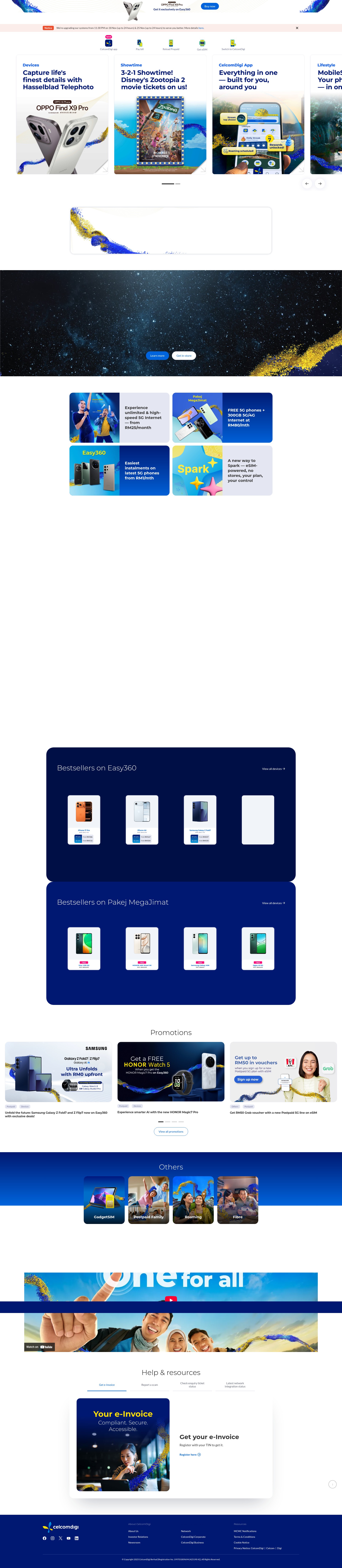 Screenshot of celcomdigi.com