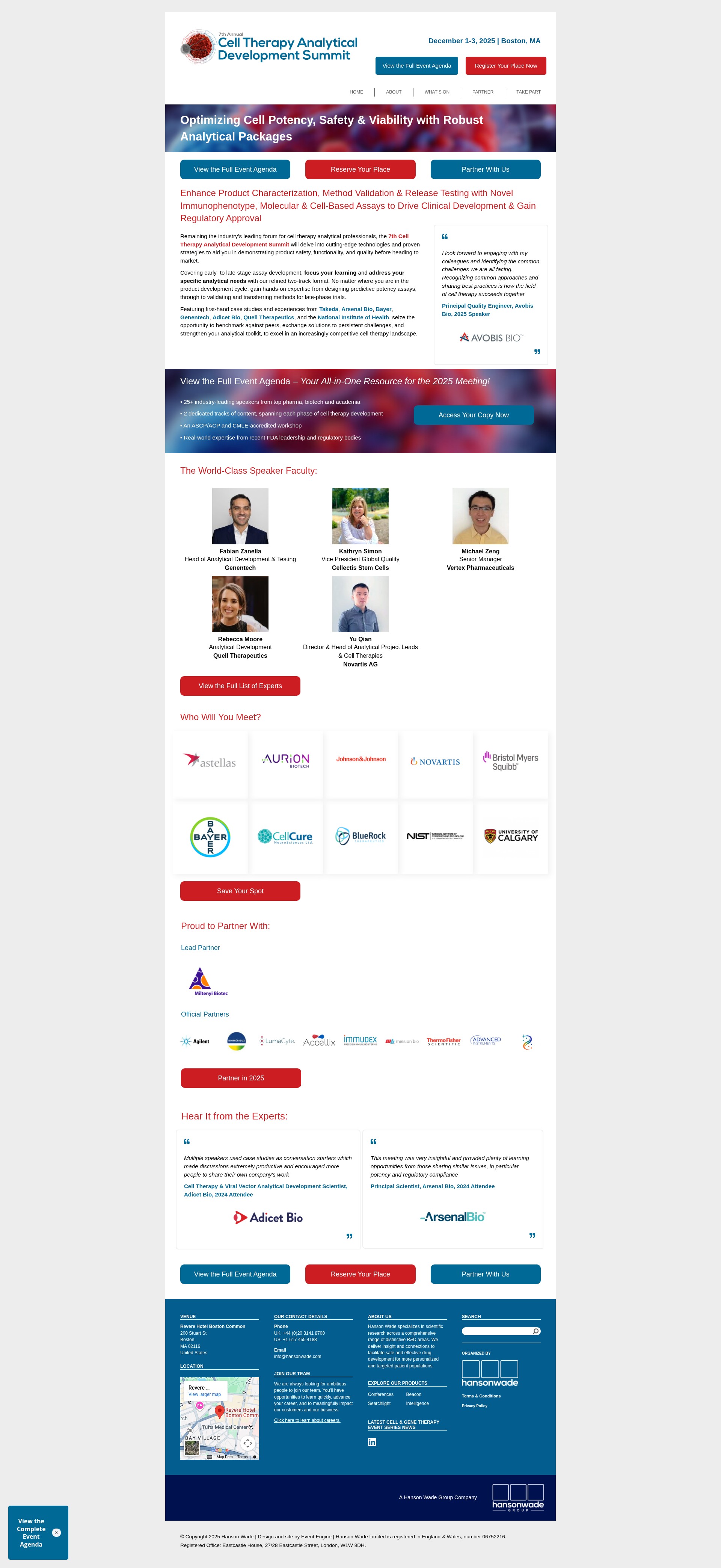 Screenshot of cell-therapy-analytics.com