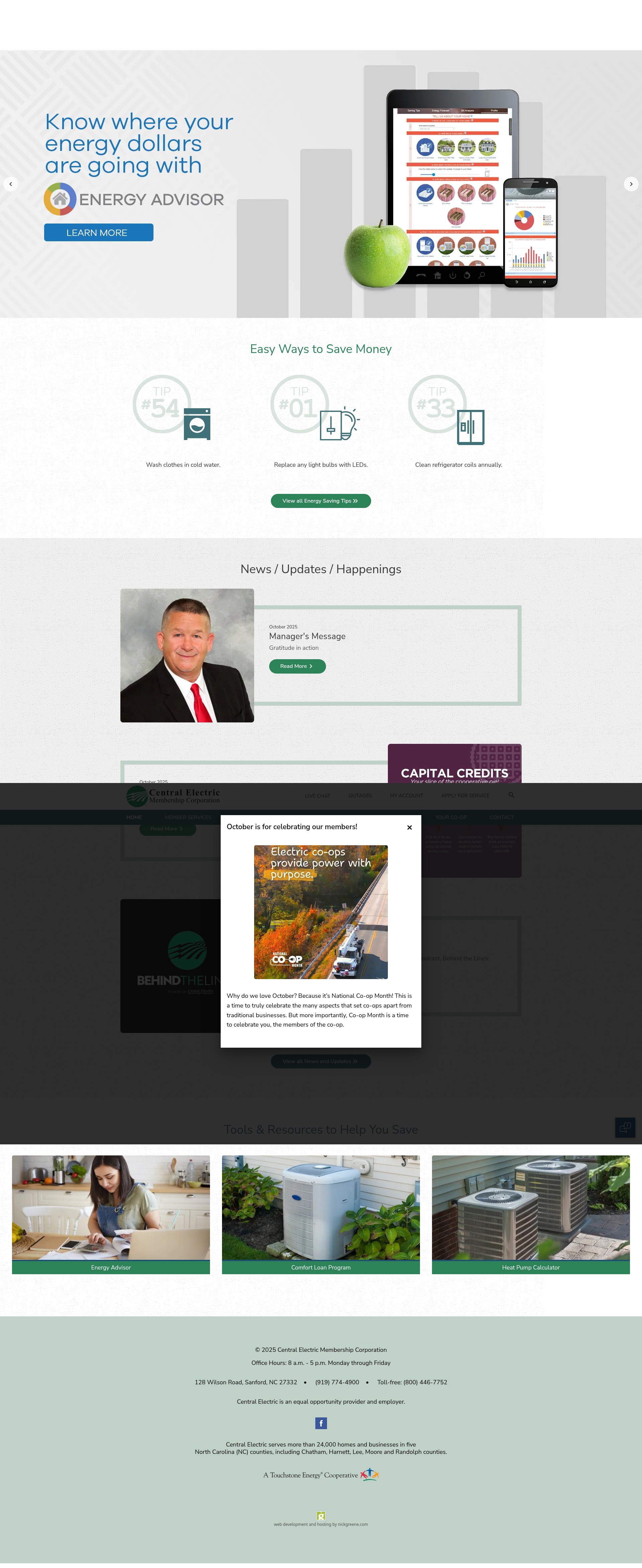Screenshot of cemcpower.com