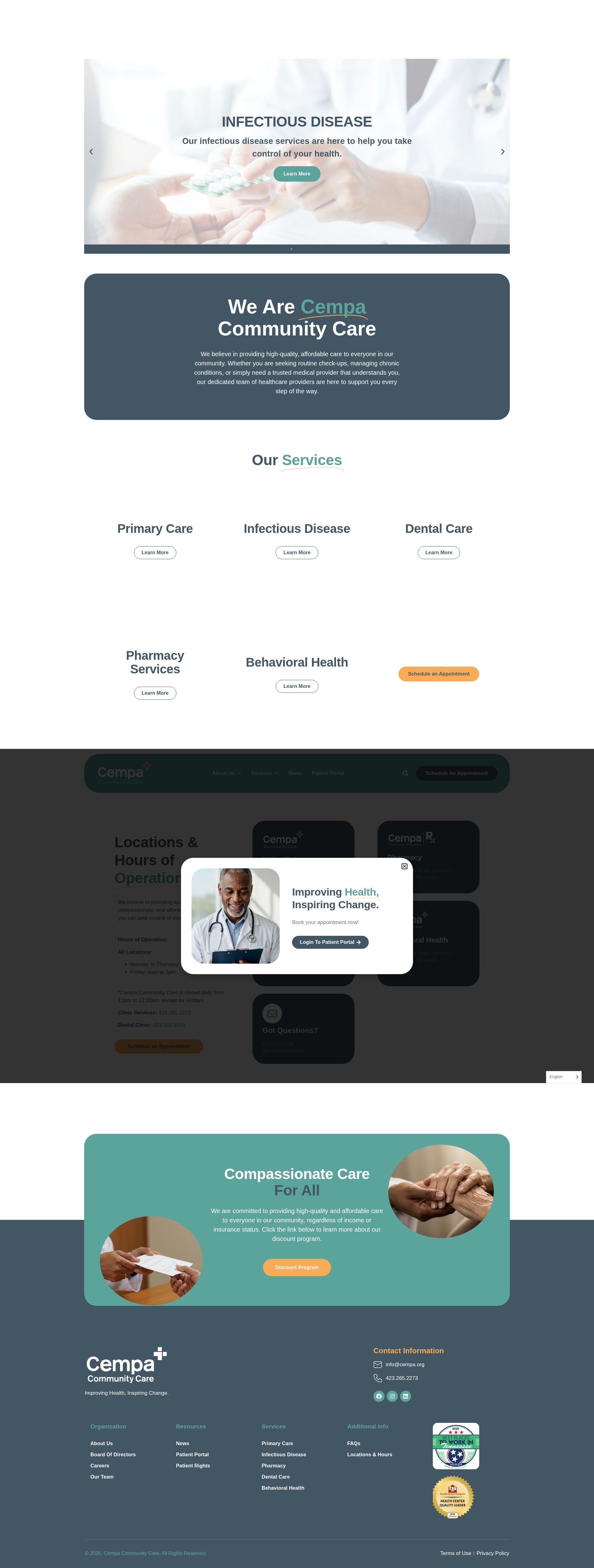 Screenshot of cempa.org