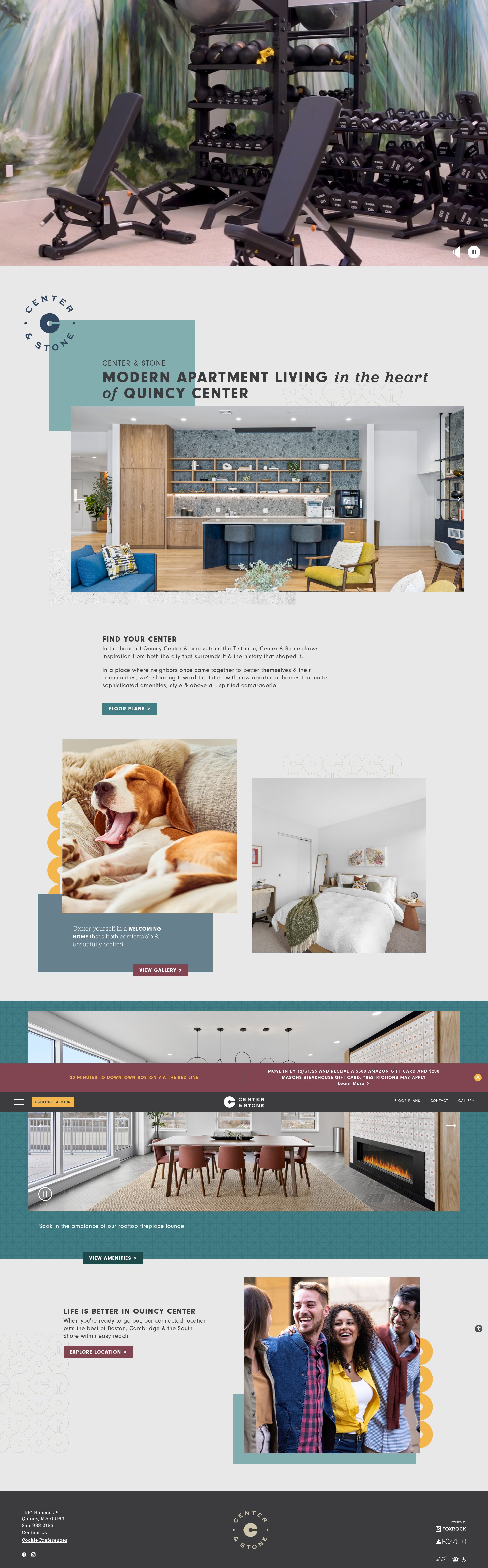 Screenshot of centerandstone.com