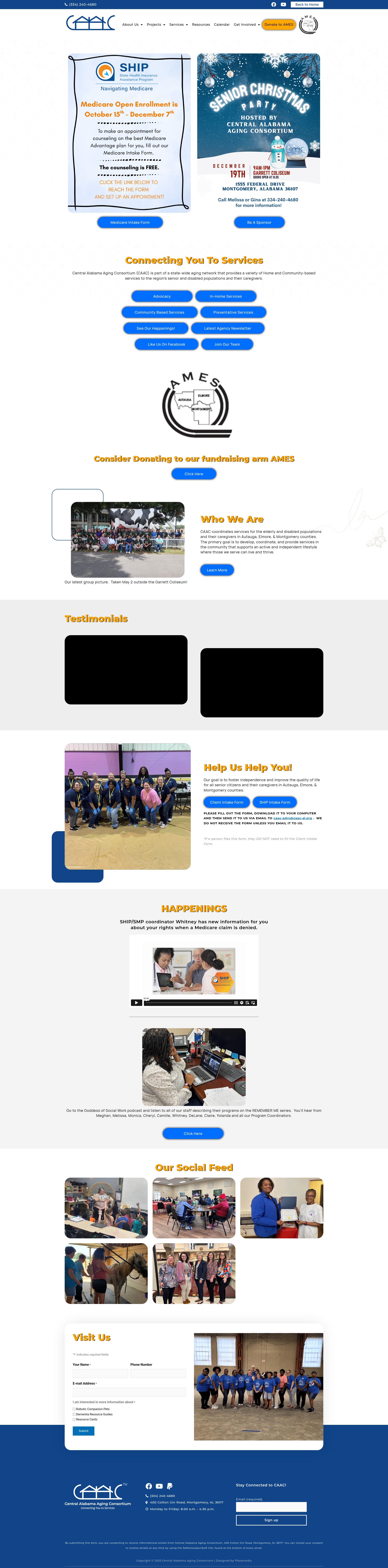 Screenshot of centralalabamaaging.org