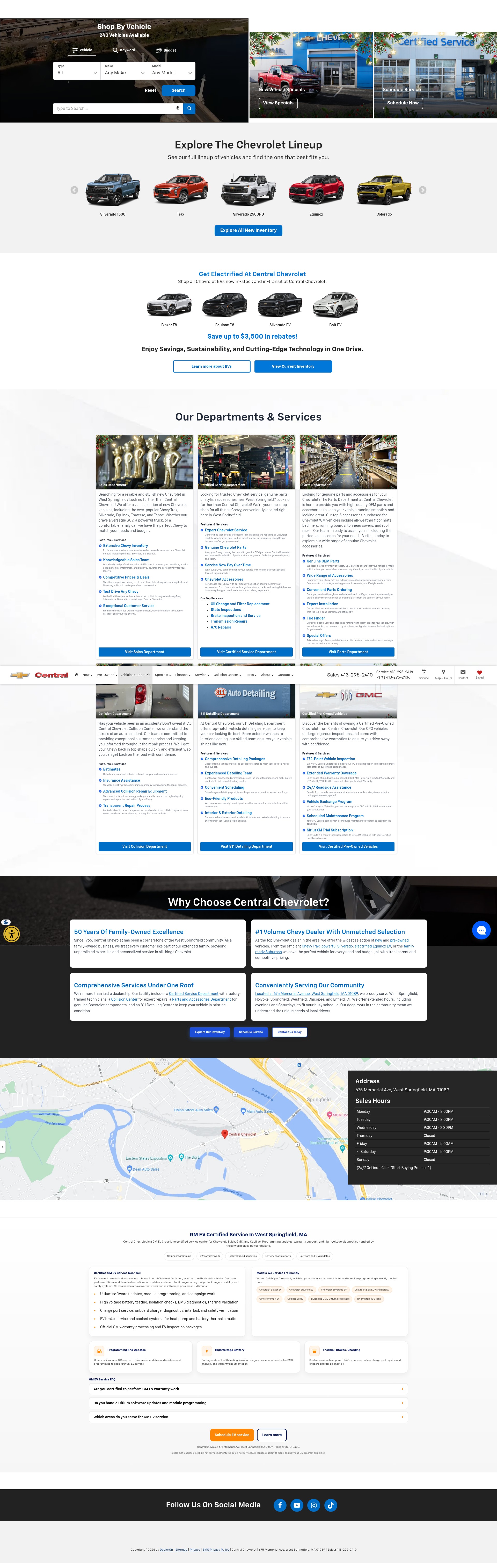 Screenshot of centralchevyauto.com