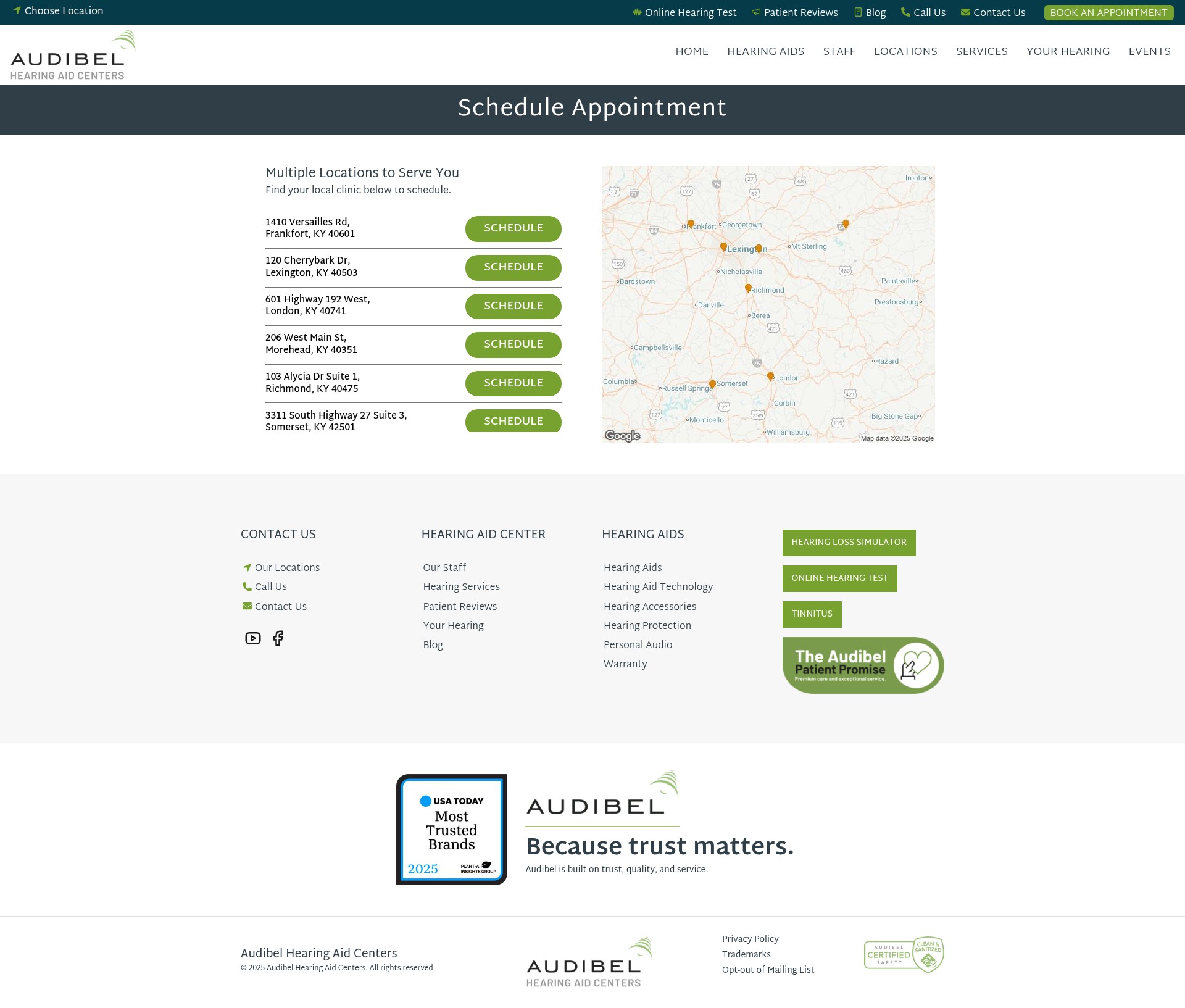 Screenshot of centralkyaudibel.com