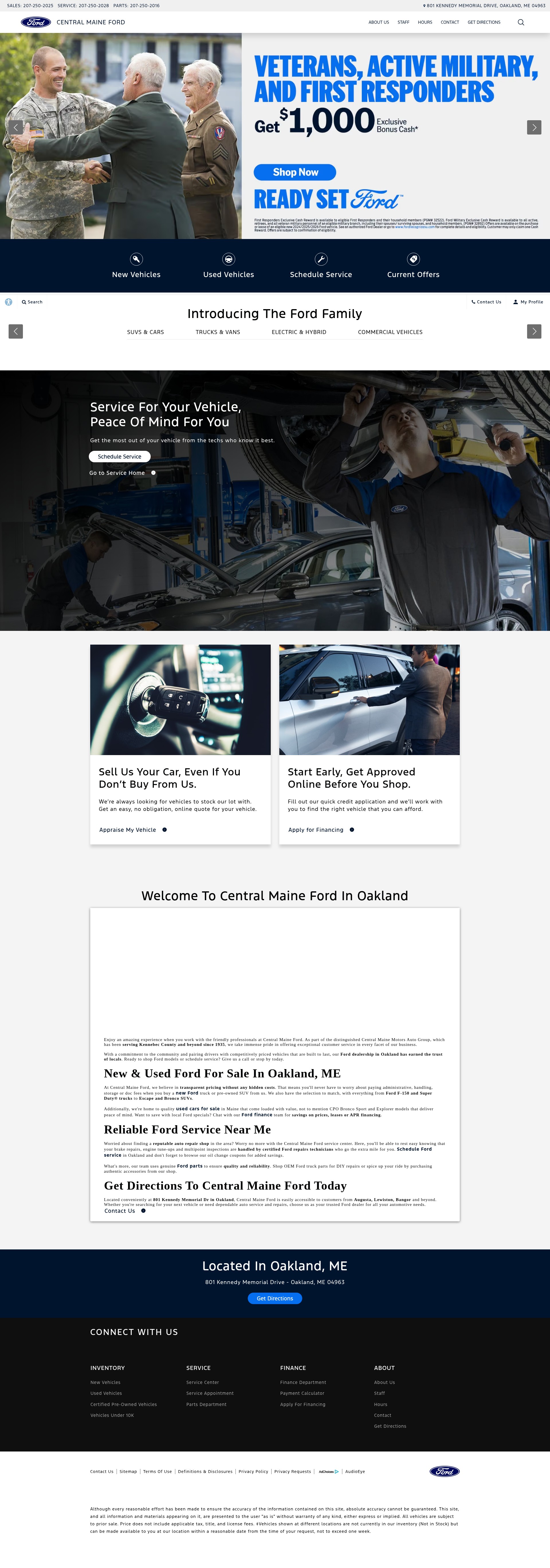 Screenshot of centralmaineford.com