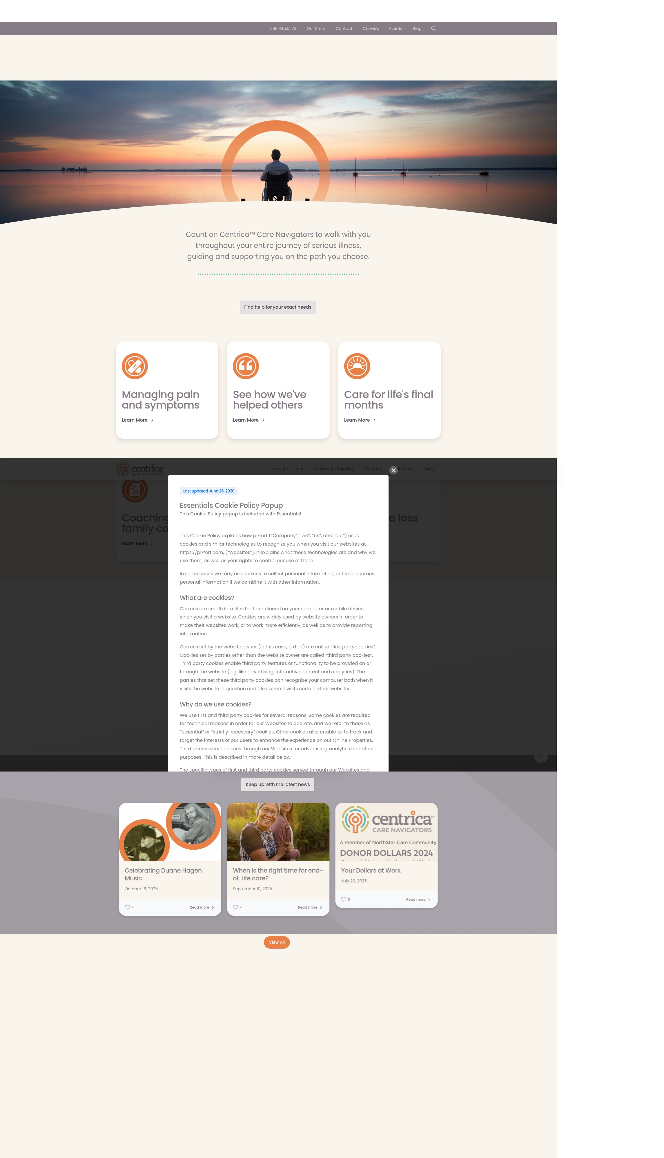 Screenshot of centricacare.org