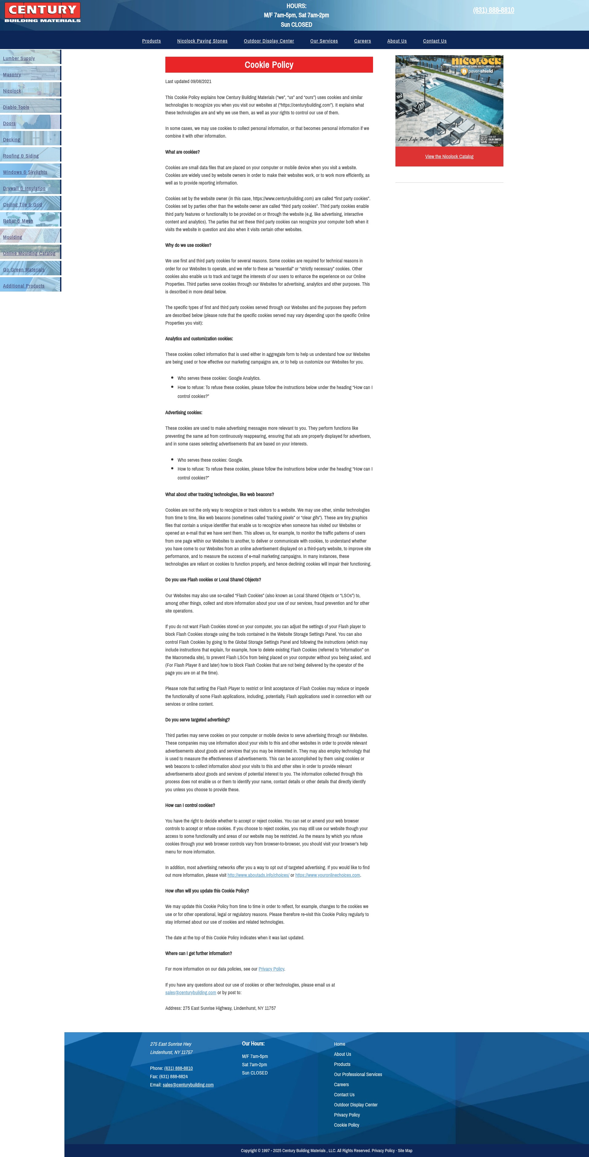 Screenshot of centurybuilding.com