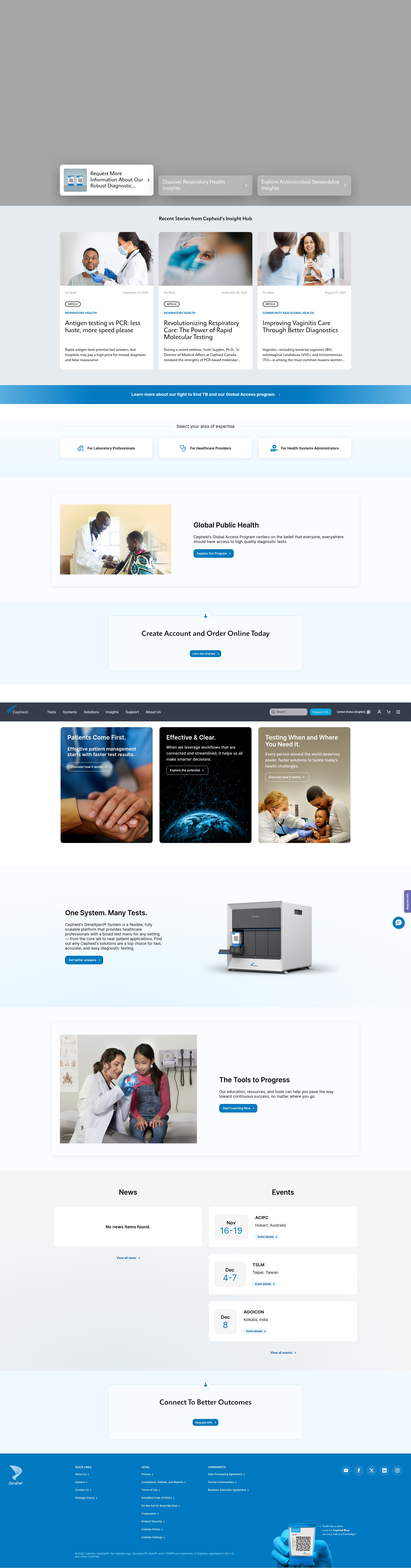 Screenshot of cepheid.com