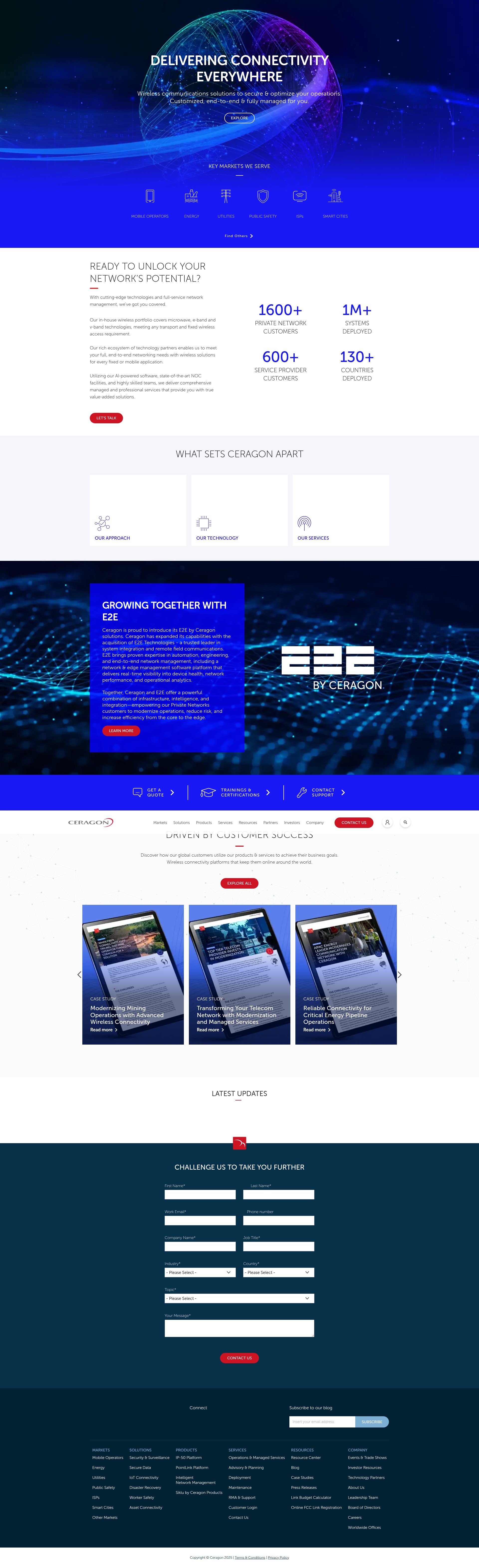 Screenshot of ceragon.com
