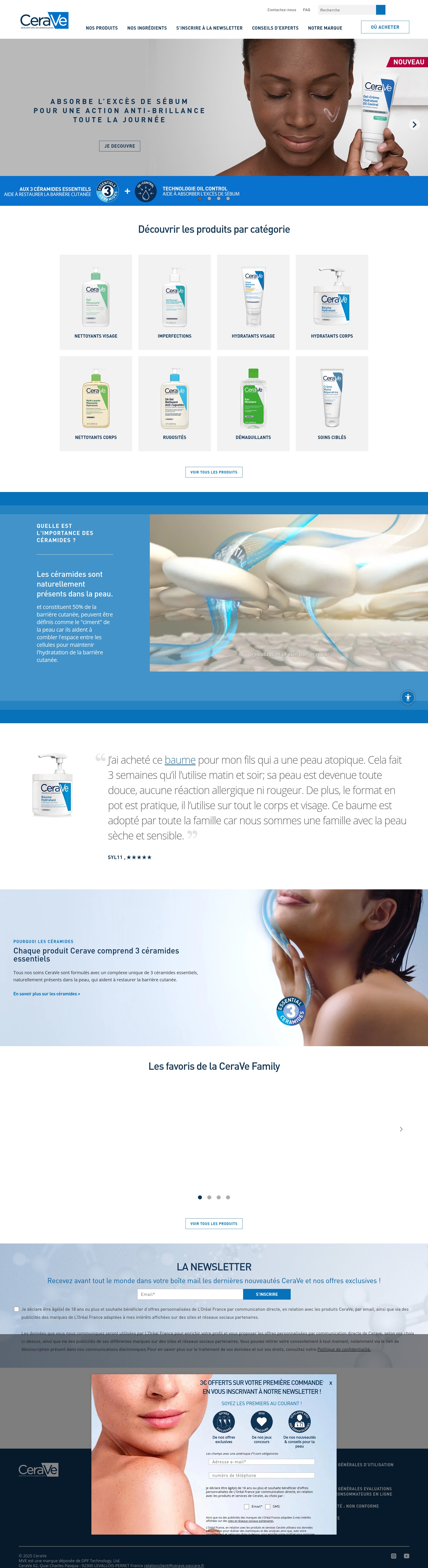 Screenshot of cerave.fr