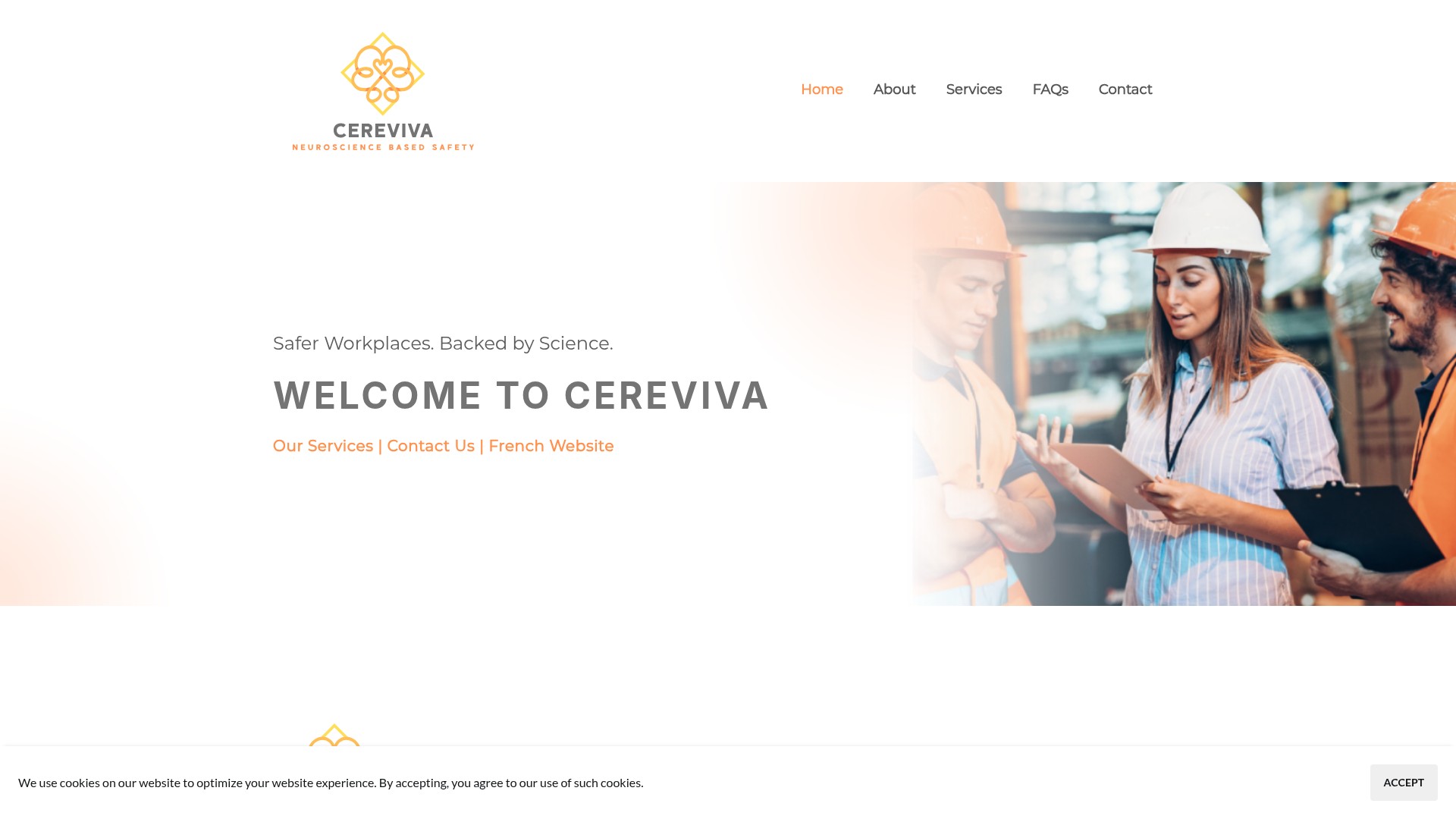Screenshot of cereviva.com