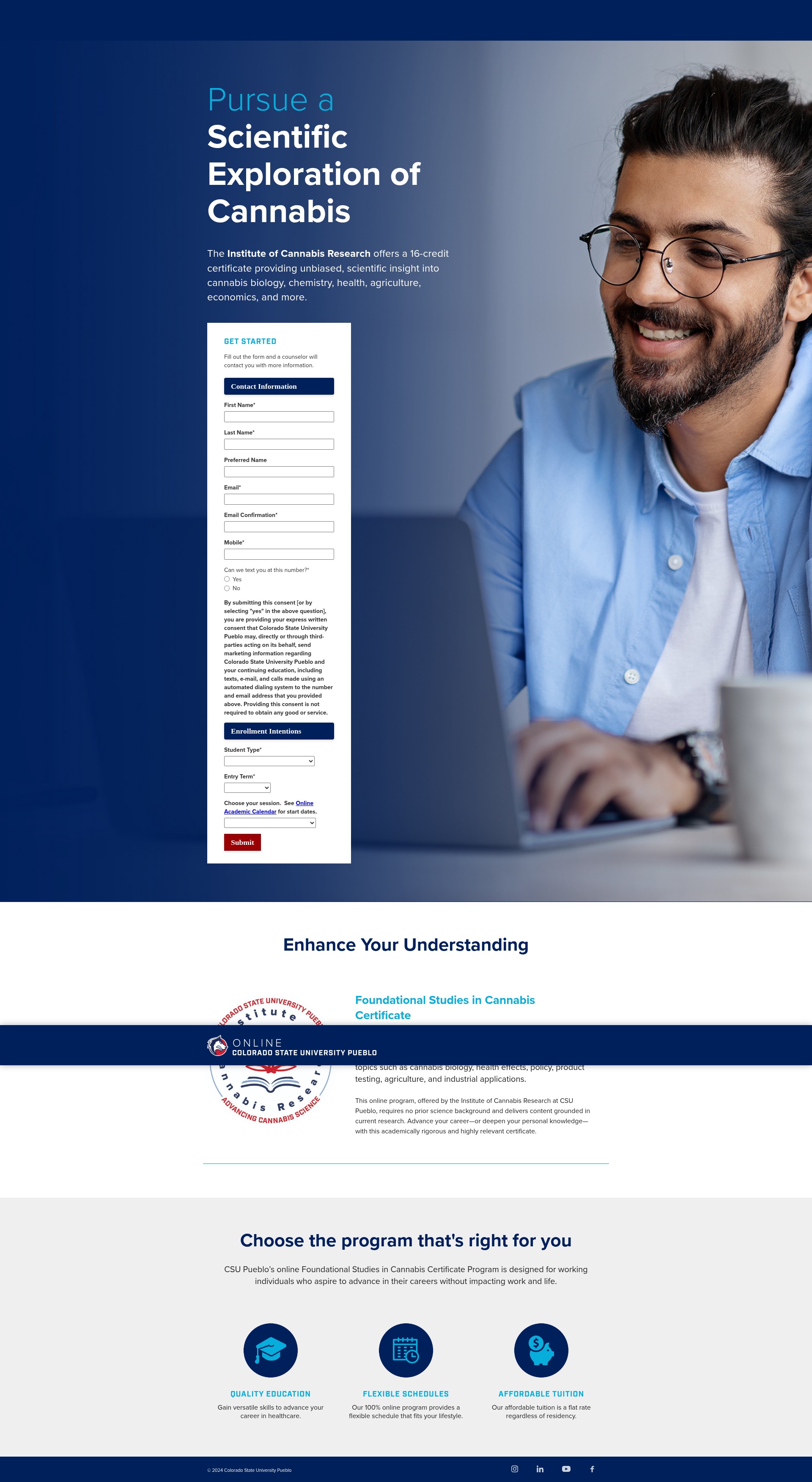 Screenshot of certificates.tl.csupueblo.edu