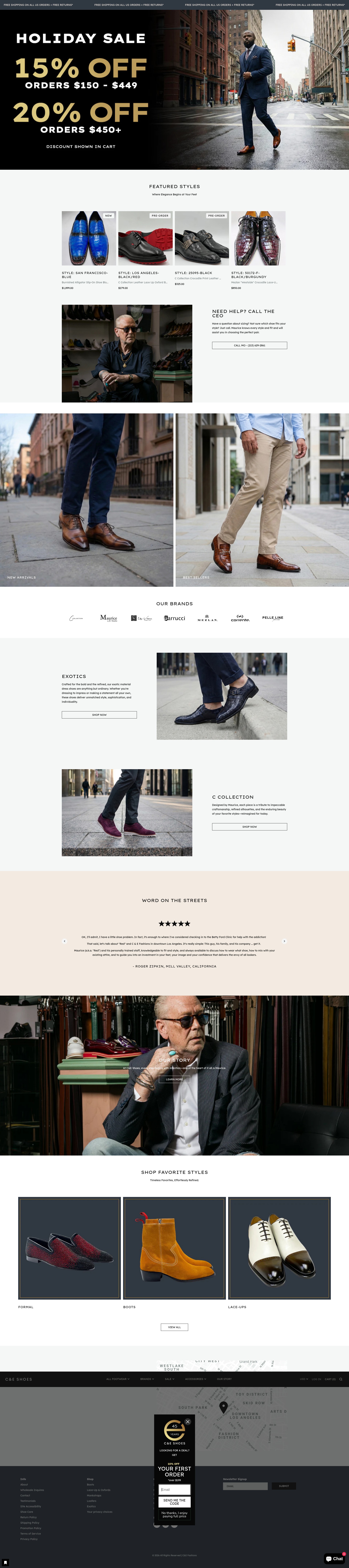 Screenshot of ceshoeslosangeles.com