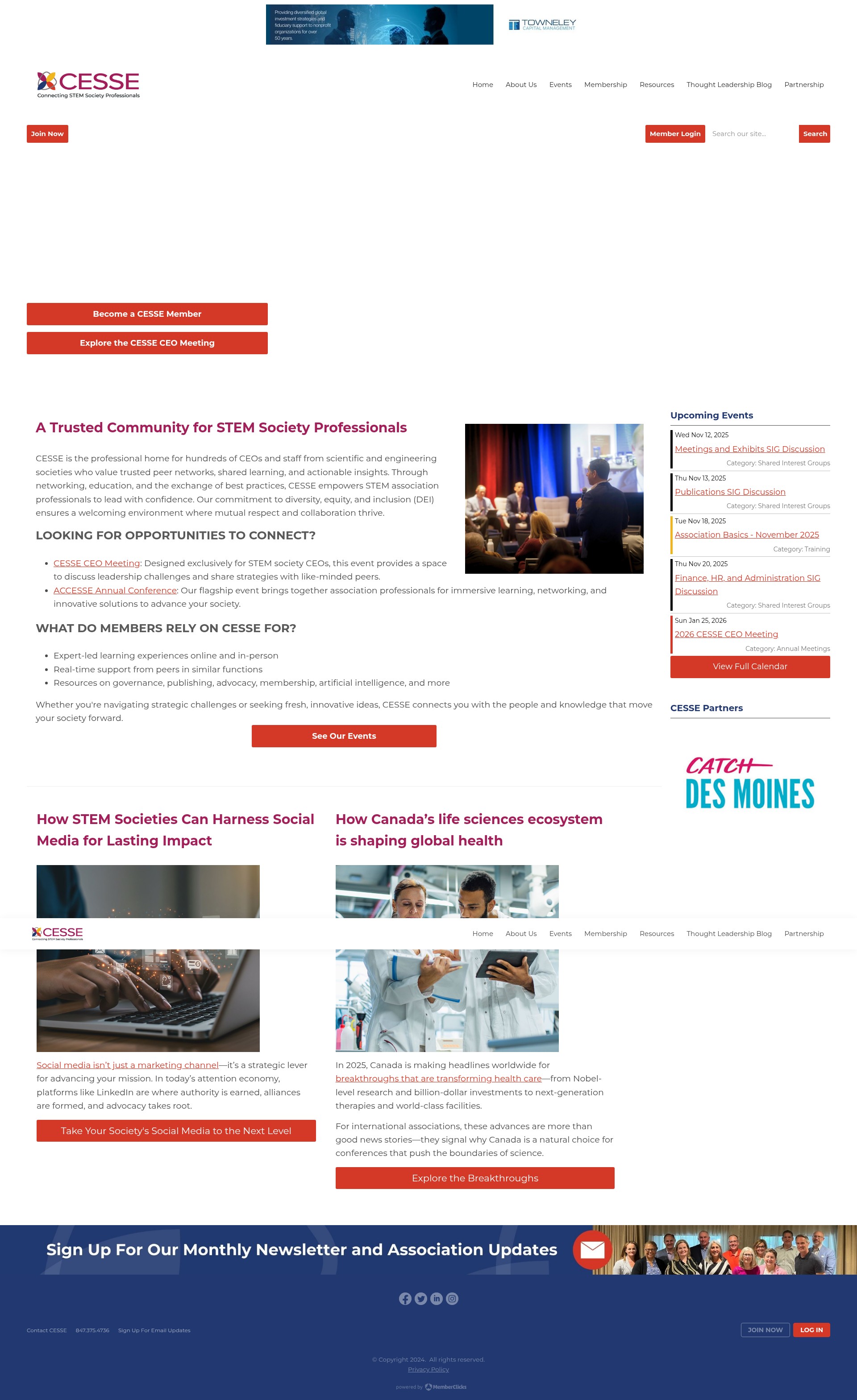 Screenshot of cesse.org